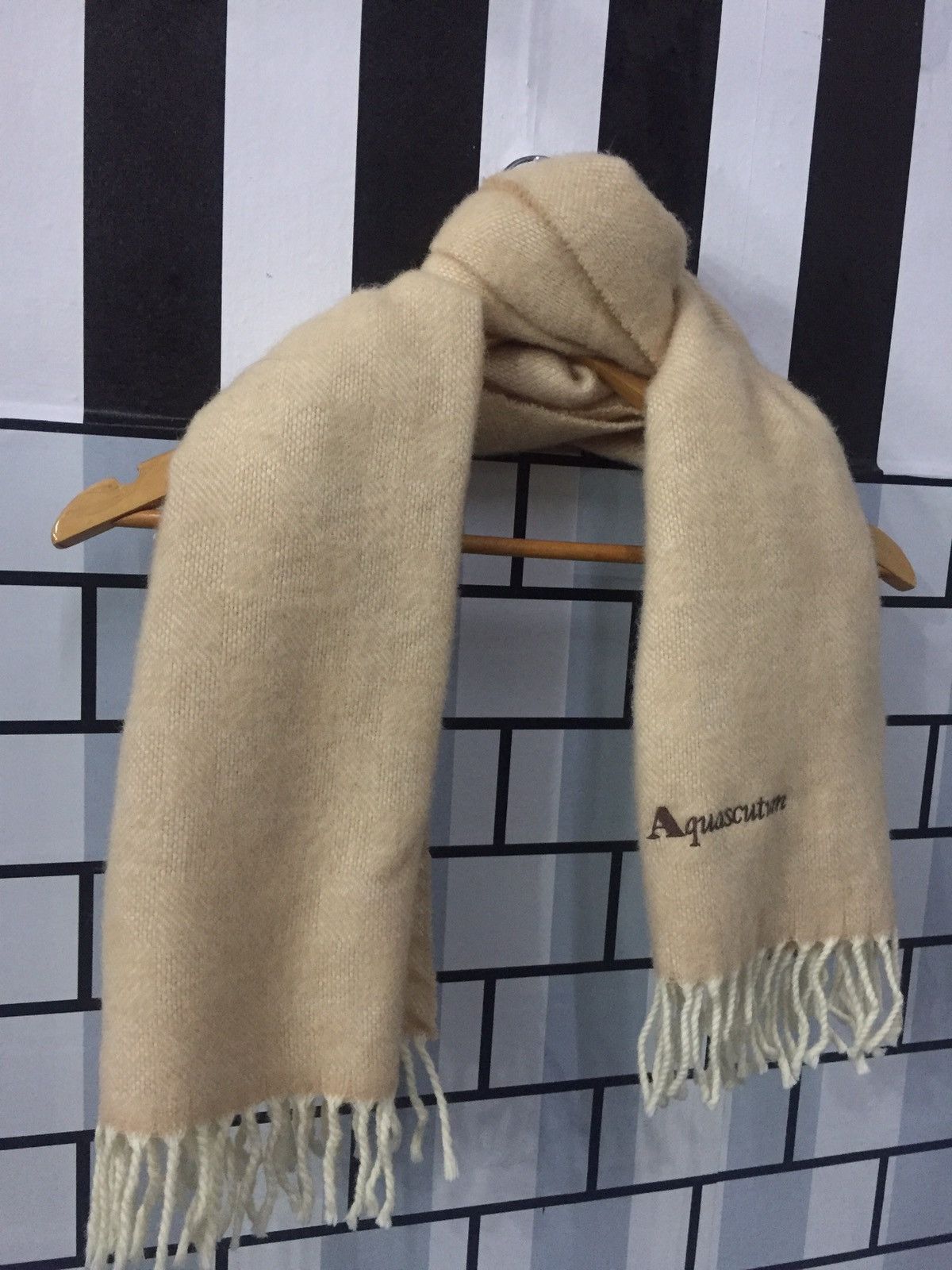 Aquascutum × Designer AQUASCUTUM Muffler Scarf Size ONE SIZE - 4 Thumbnail