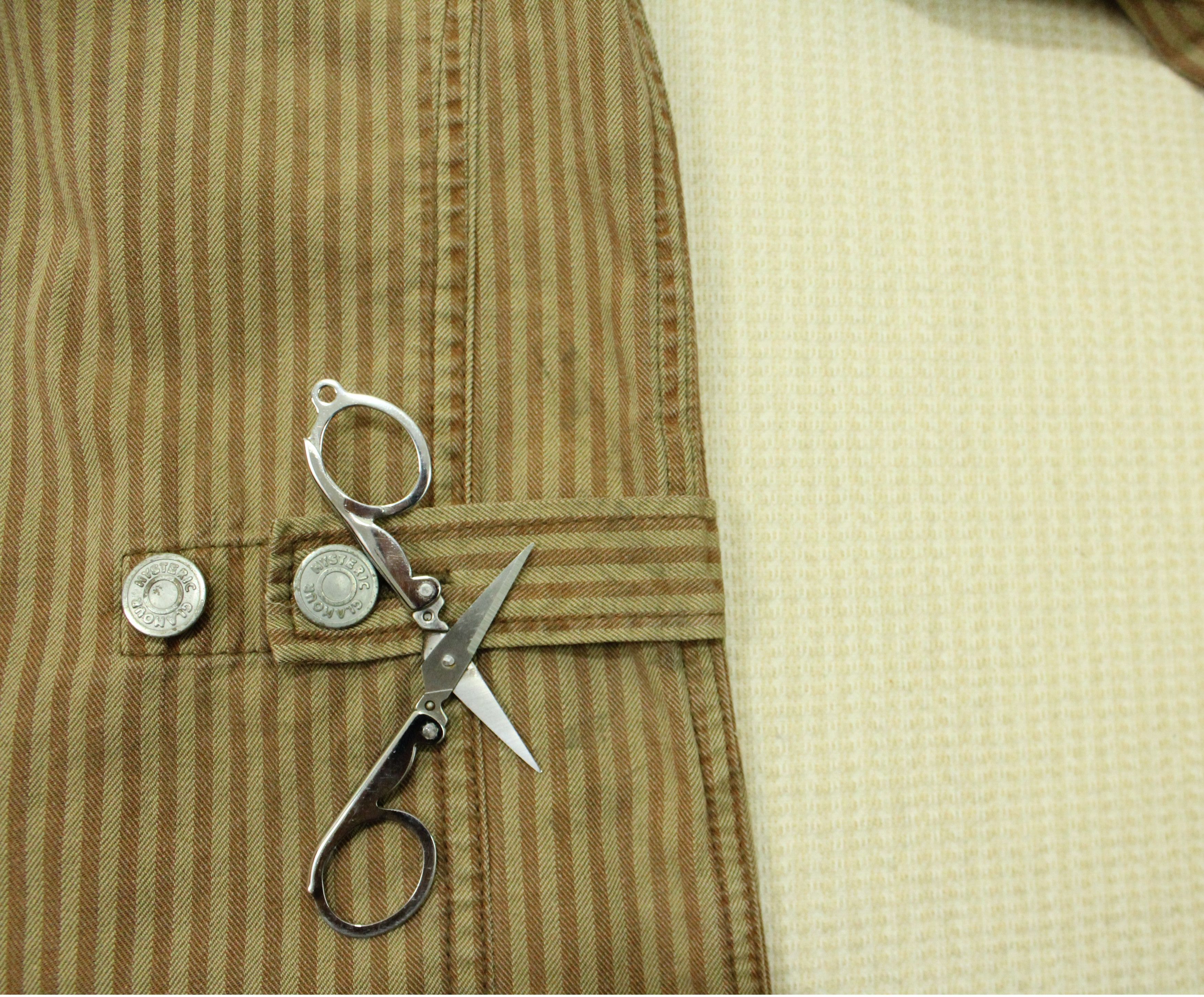 Hysteric Glamour Hysteric Glamour Jacket Herringbone Stripe Camp Collar Size US S / EU 44-46 / 1 - 13 Thumbnail