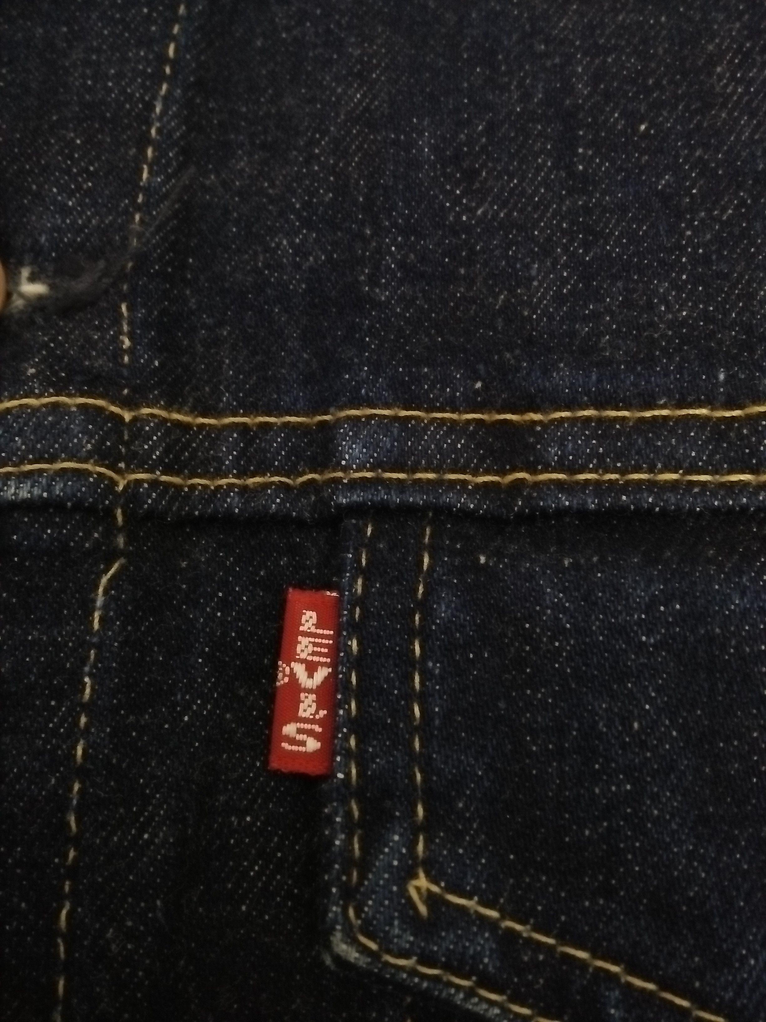 Levi's 90s LEVIS 557XX BIG 'E' TRUCKER DENIM JACKET USA #555 (B92) Size US M / EU 48-50 / 2 - 5 Thumbnail