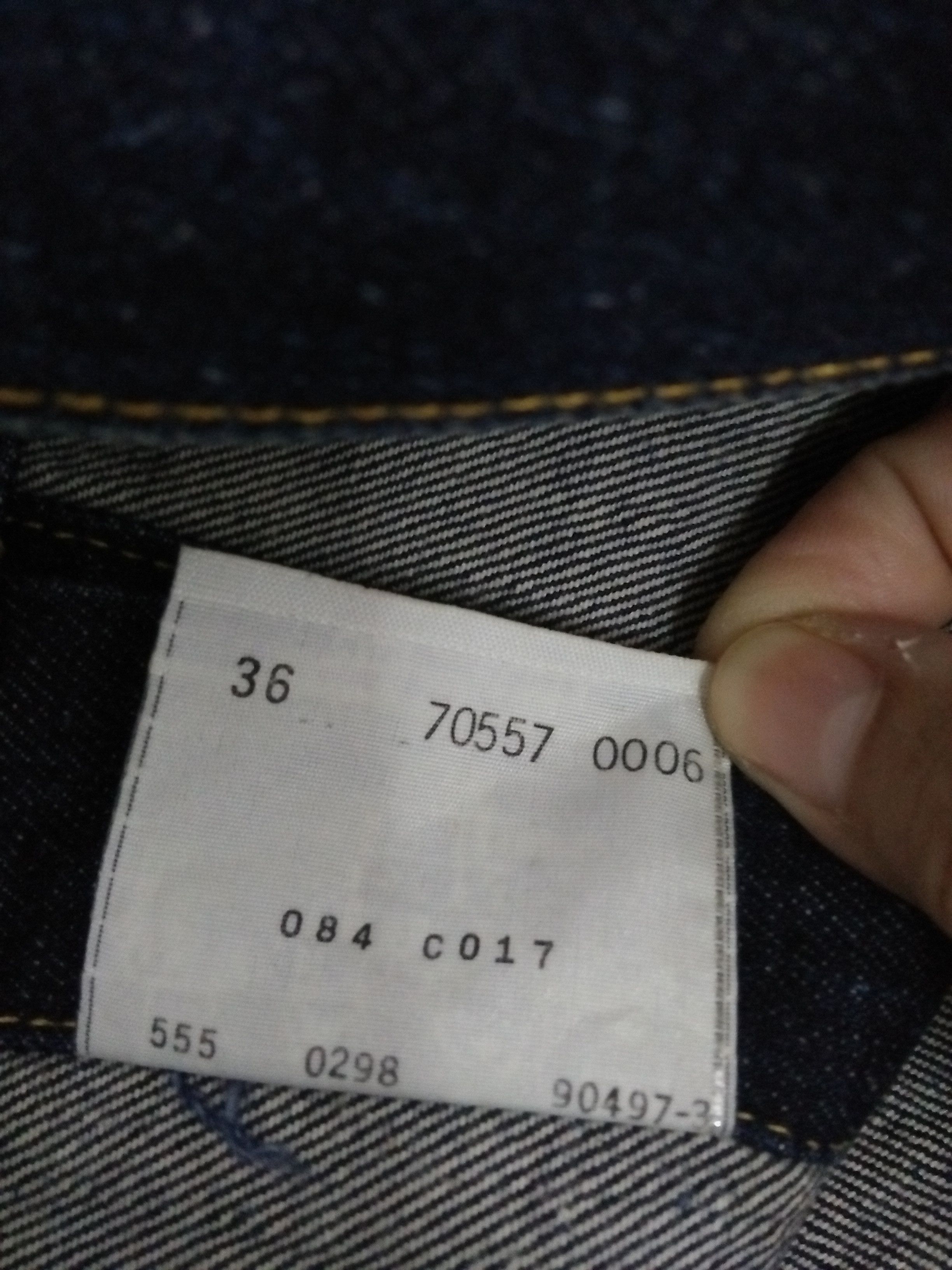 Levi's 90s LEVIS 557XX BIG 'E' TRUCKER DENIM JACKET USA #555 (B92) Size US M / EU 48-50 / 2 - 9 Thumbnail