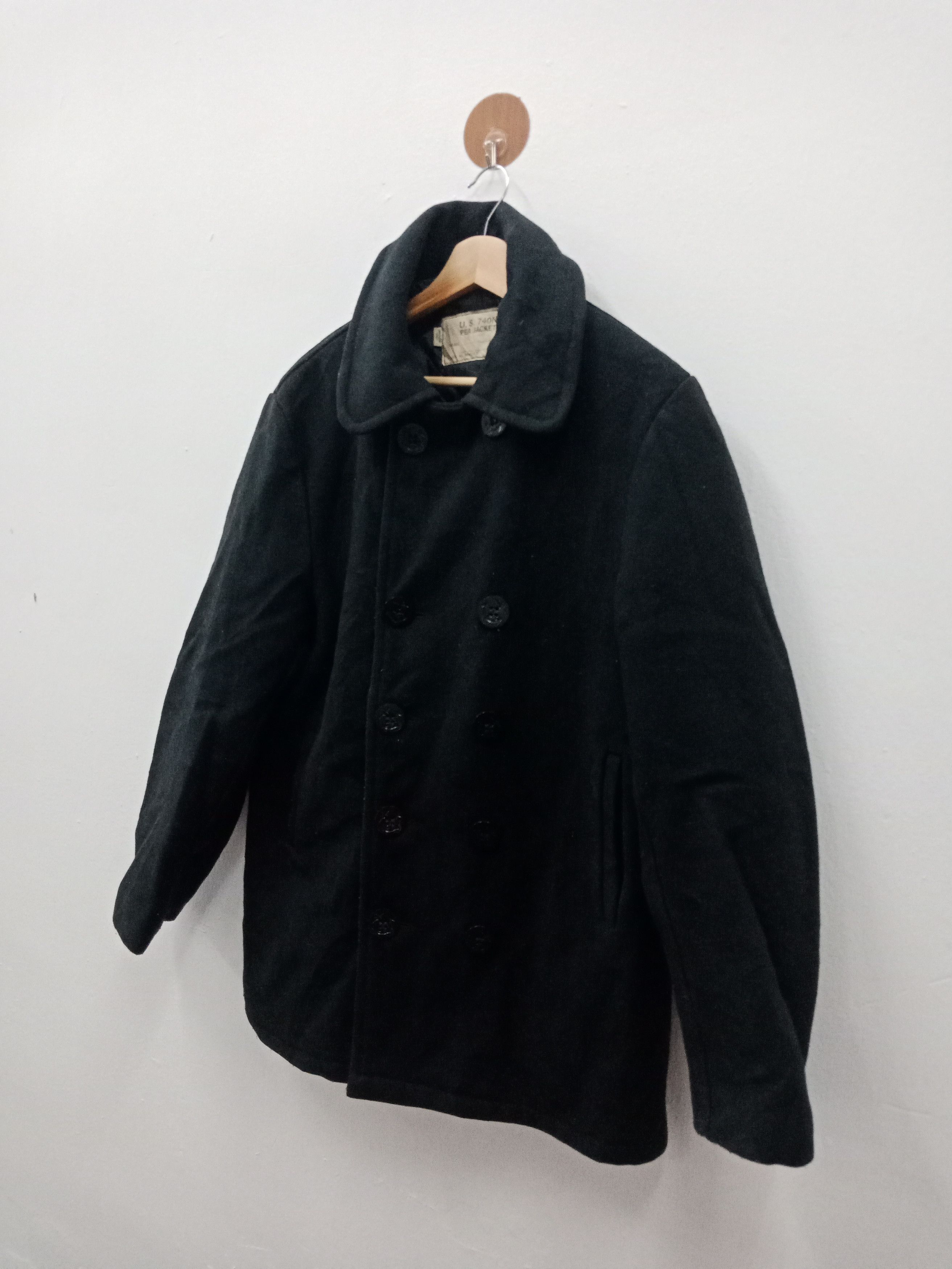 Schott Schott NYC US 740 N Wool Pea Jacket Made in USA Size US L / EU 52-54 / 3 - 3 Thumbnail