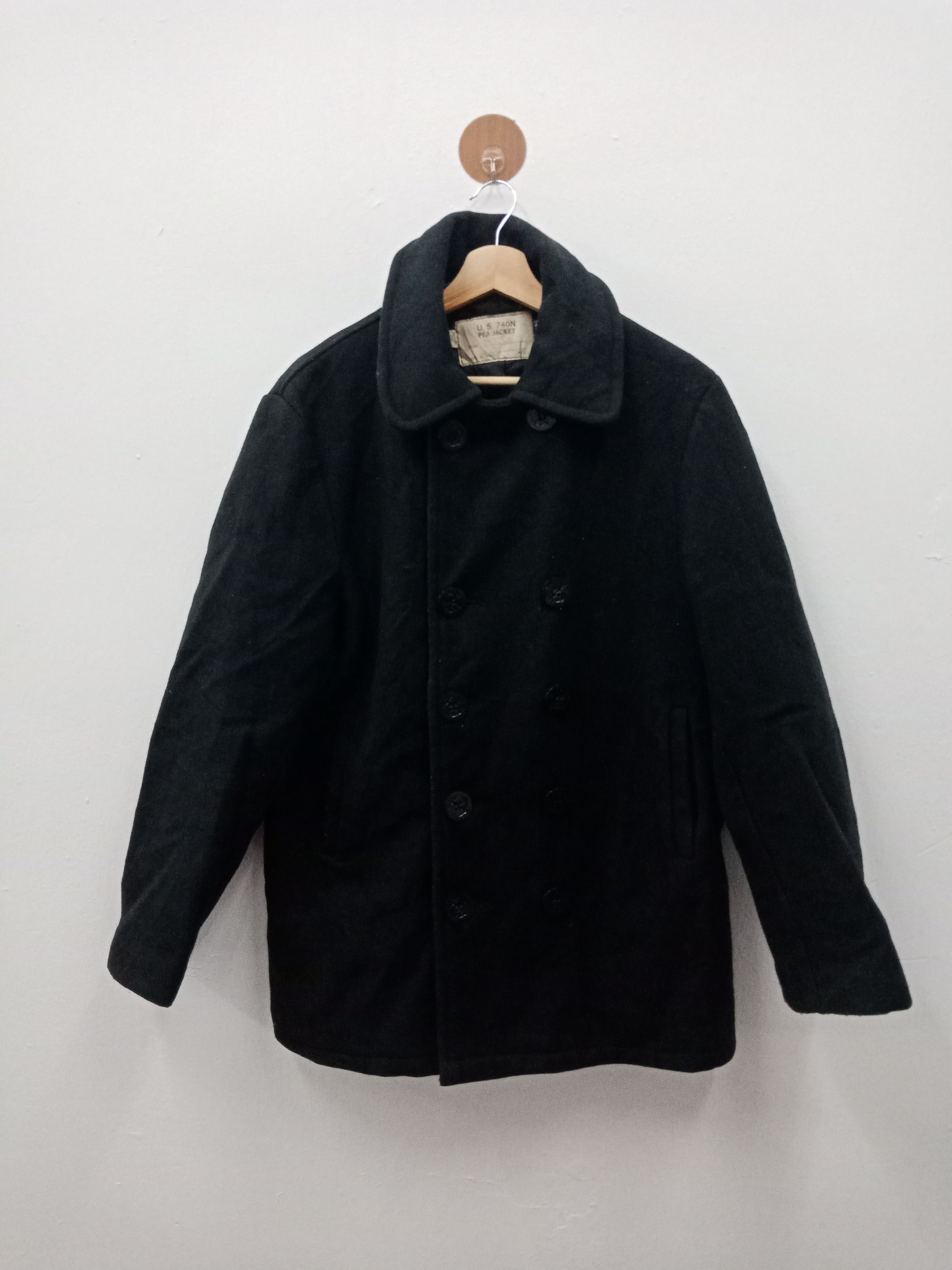 Schott Schott NYC US 740 N Wool Pea Jacket Made in USA Size US L / EU 52-54 / 3 - 1 Thumbnail