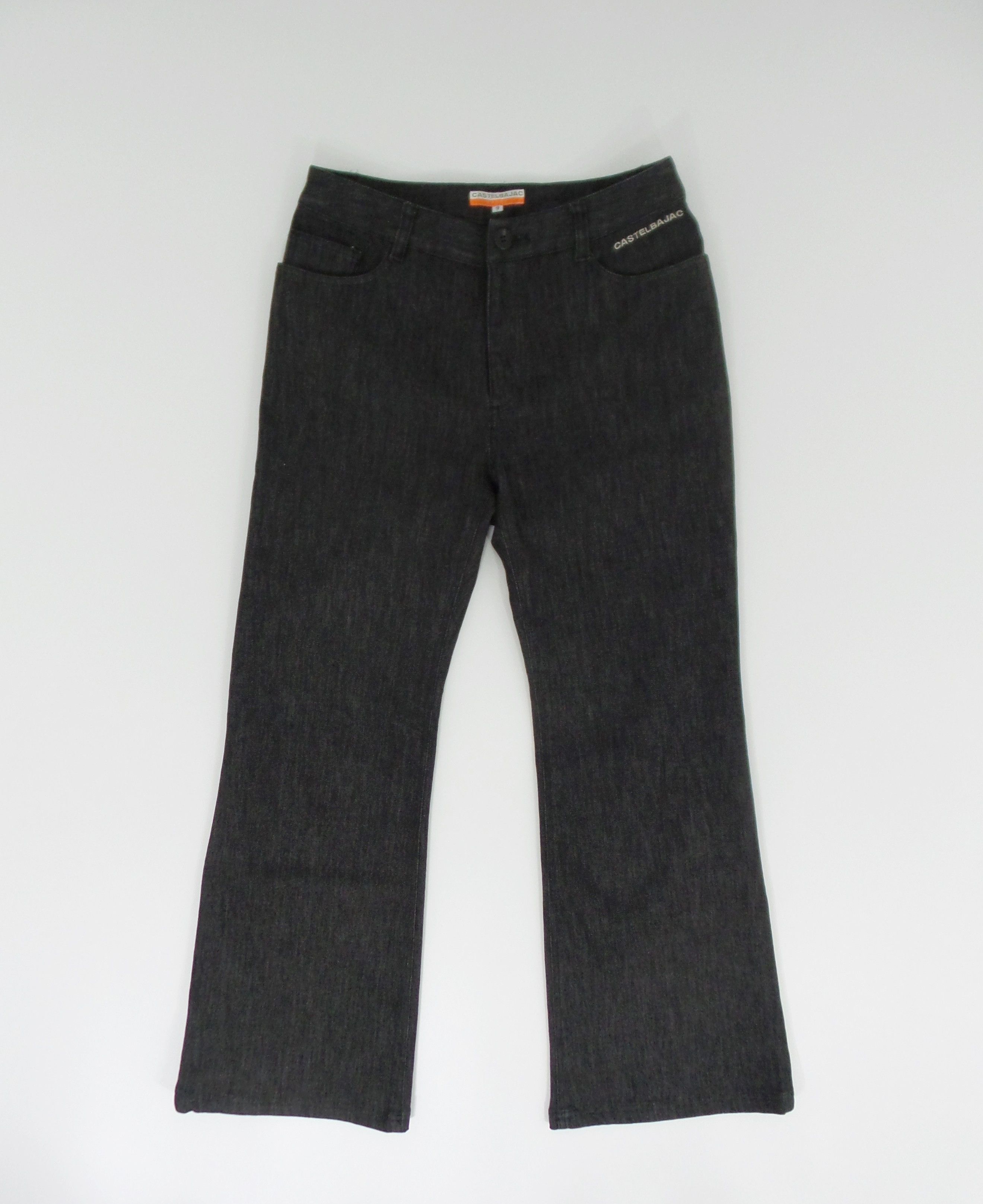 Designer × Jean Charles De Castelbajac Jean Charles De Castelbajac Black Flare Jeans W27xL37 Size US 27 - 1 Thumbnail