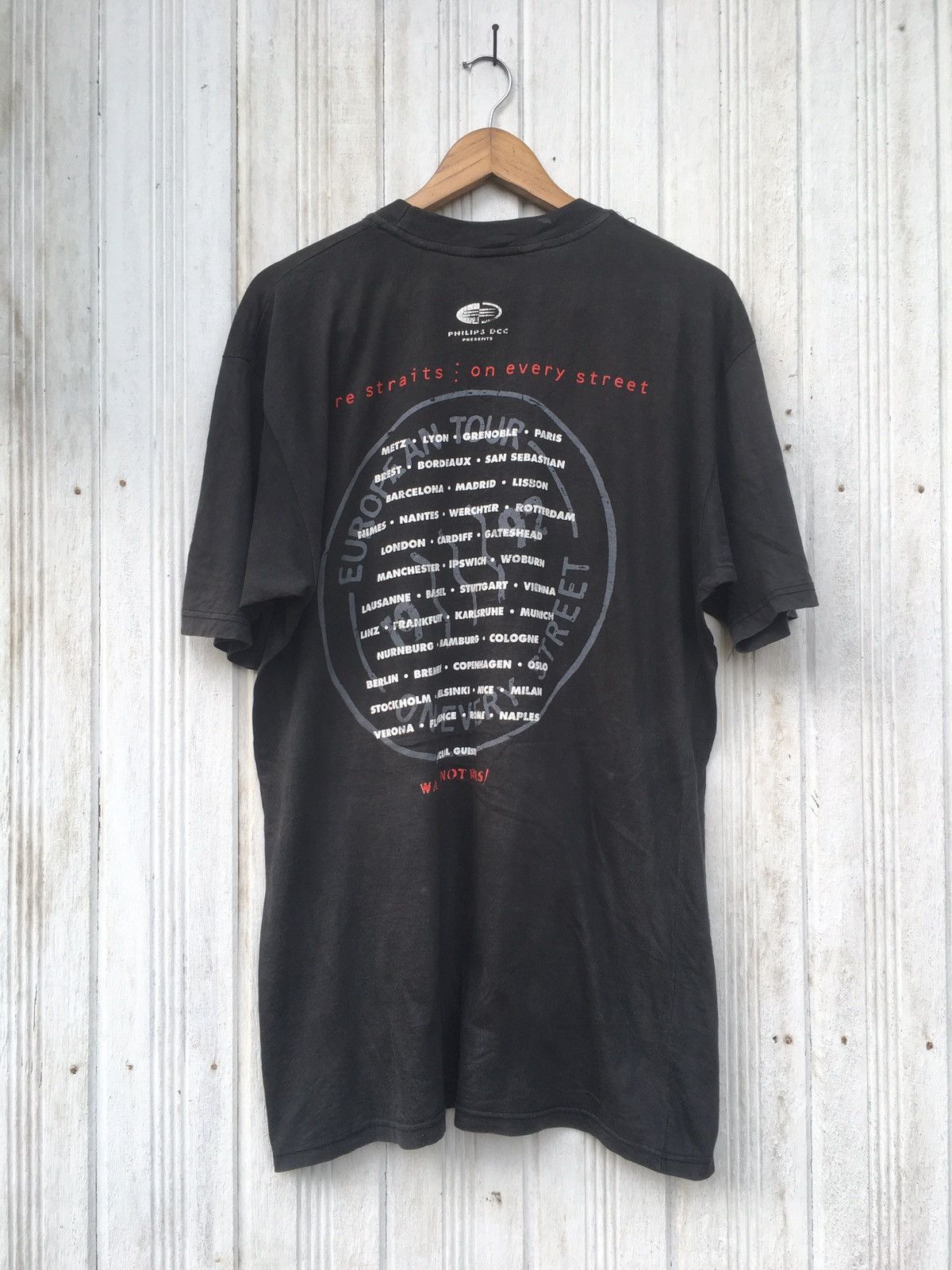 Band Tees Vintage 90s Dire Straits Sultans Of Swing On The Street Tour Size US L / EU 52-54 / 3 - 10 Thumbnail