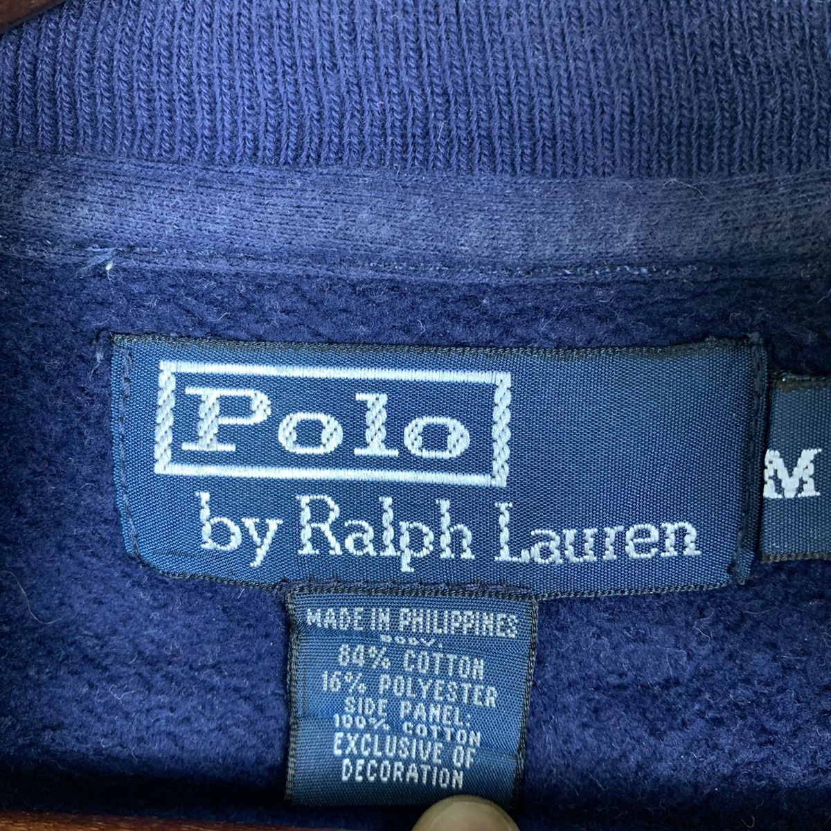 Polo Ralph Lauren × Vintage Vintage Polo Ralph Lauren Half Zip Sweatshirt Polo P Wing Size US M / EU 48-50 / 2 - 5 Thumbnail