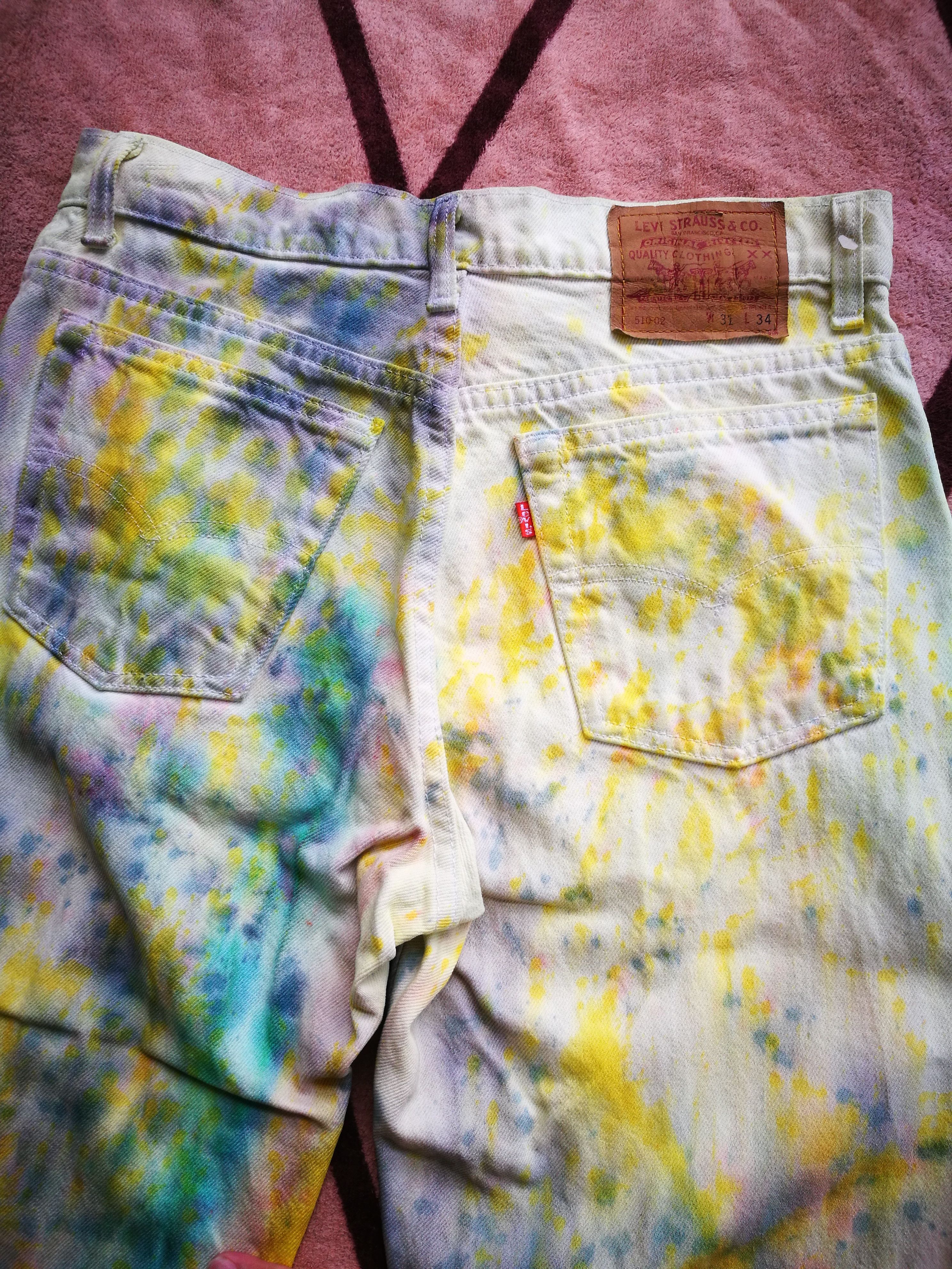 Levi's 510-02 custom tye dye