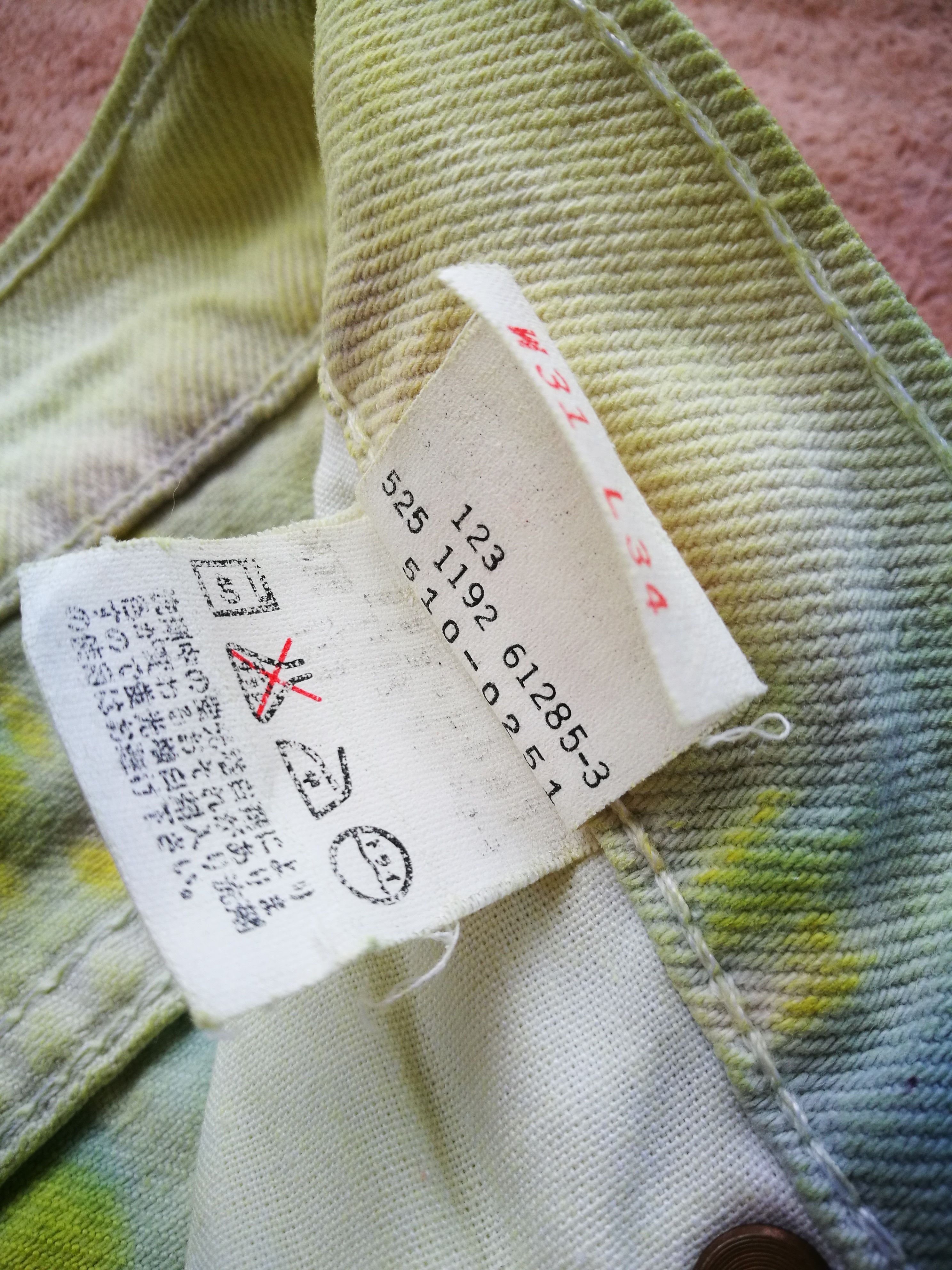 Levi's 510-02 custom tye dye