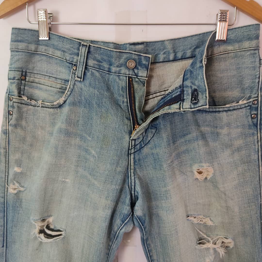 ABAHOUSE Abahouse Distressed Denim Size US 33 - 4 Thumbnail