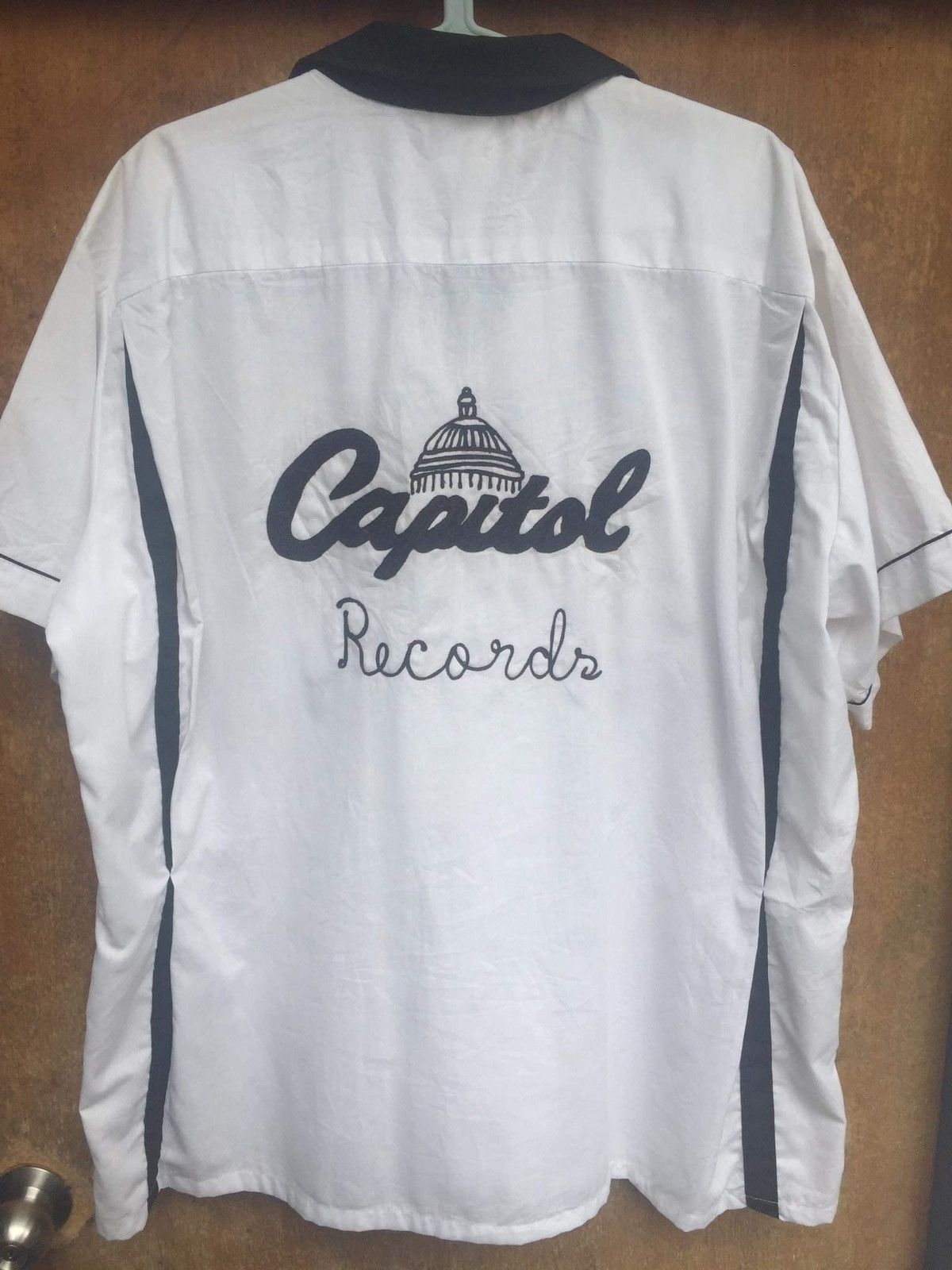 Vintage Rare Vintage 70s 80s Capitol Records Bowling Shirt Size US XL / EU 56 / 4 - 3 Thumbnail