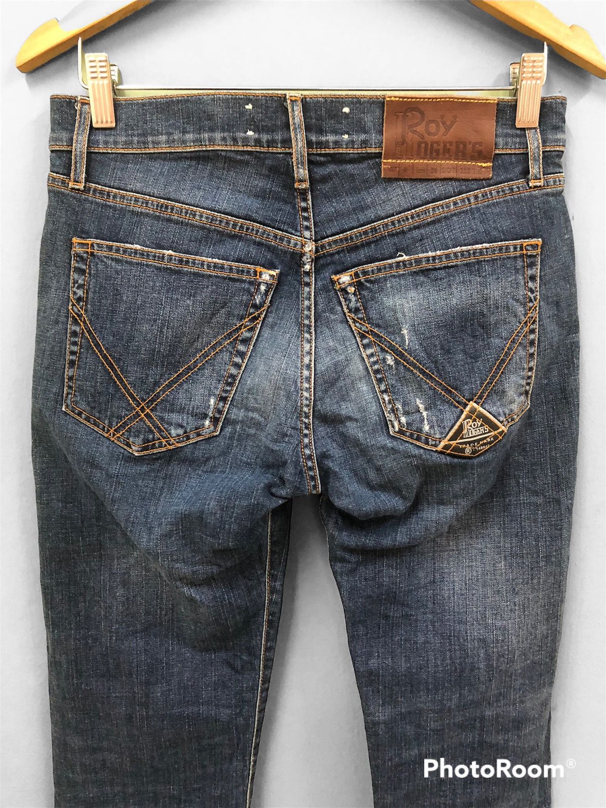 Roy Denim ROY ROGERS - SLIM STRETCH FIT MID WASH CROPPED JEANS | Grailed