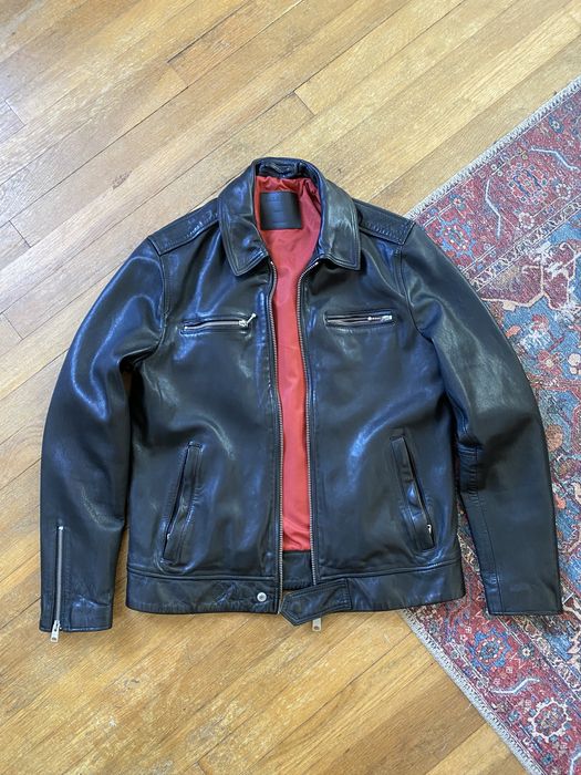 Allsaints maya leather store jacket