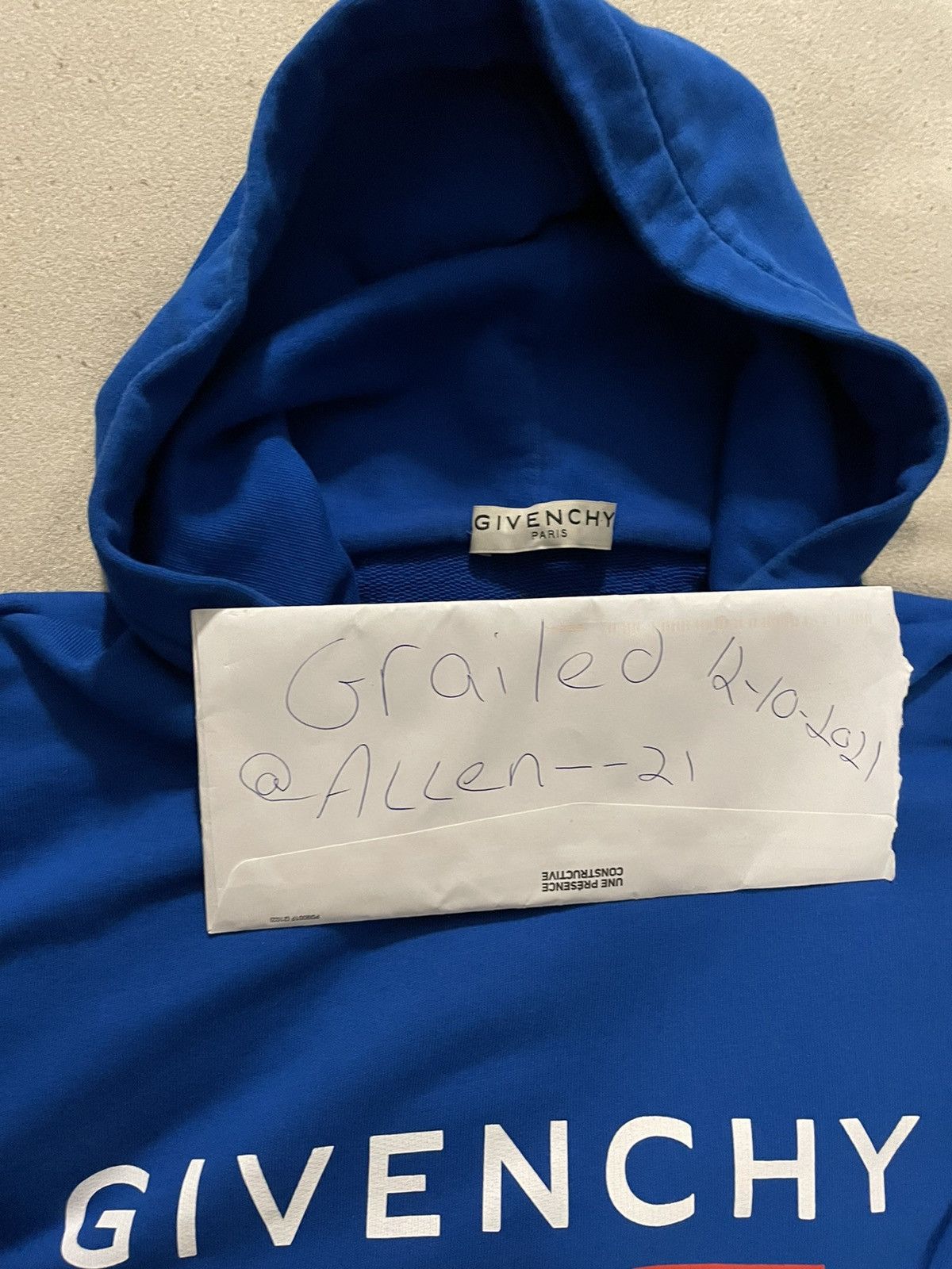Givenchy Givenchy blue Address hoodie Size US S / EU 44-46 / 1 - 3 Thumbnail