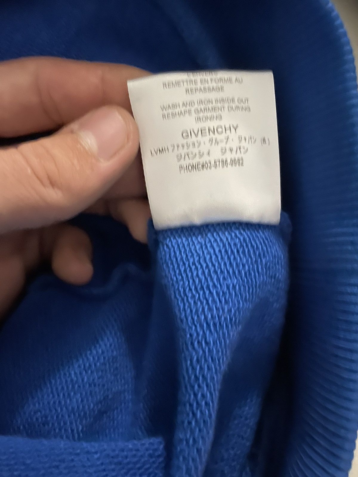 Givenchy Givenchy blue Address hoodie Size US S / EU 44-46 / 1 - 7 Thumbnail