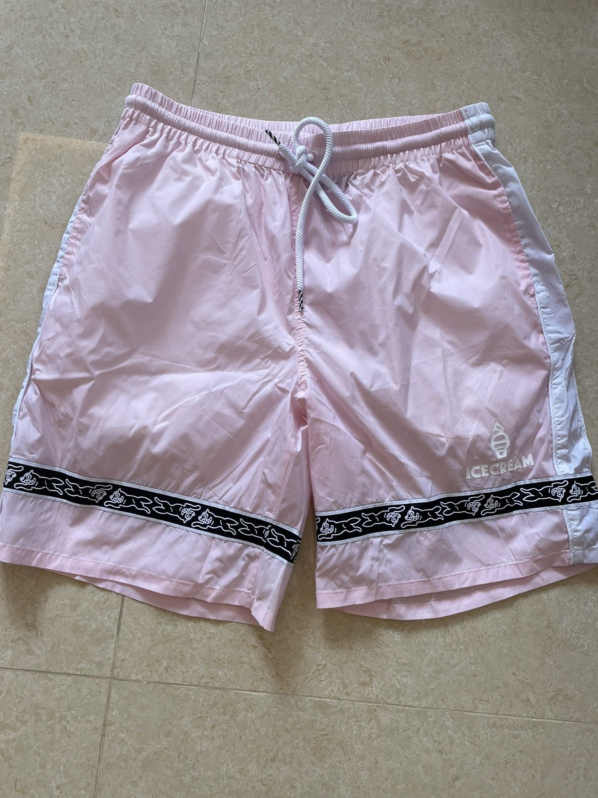 Large factory Ice Cream Running Dog Shorts