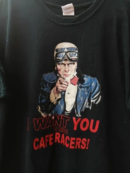 Vintage 🔥 VINTAGE I WANT YOU TO RIDE CAFE RACERS Size US L / EU 52-54 / 3 - 2 Thumbnail