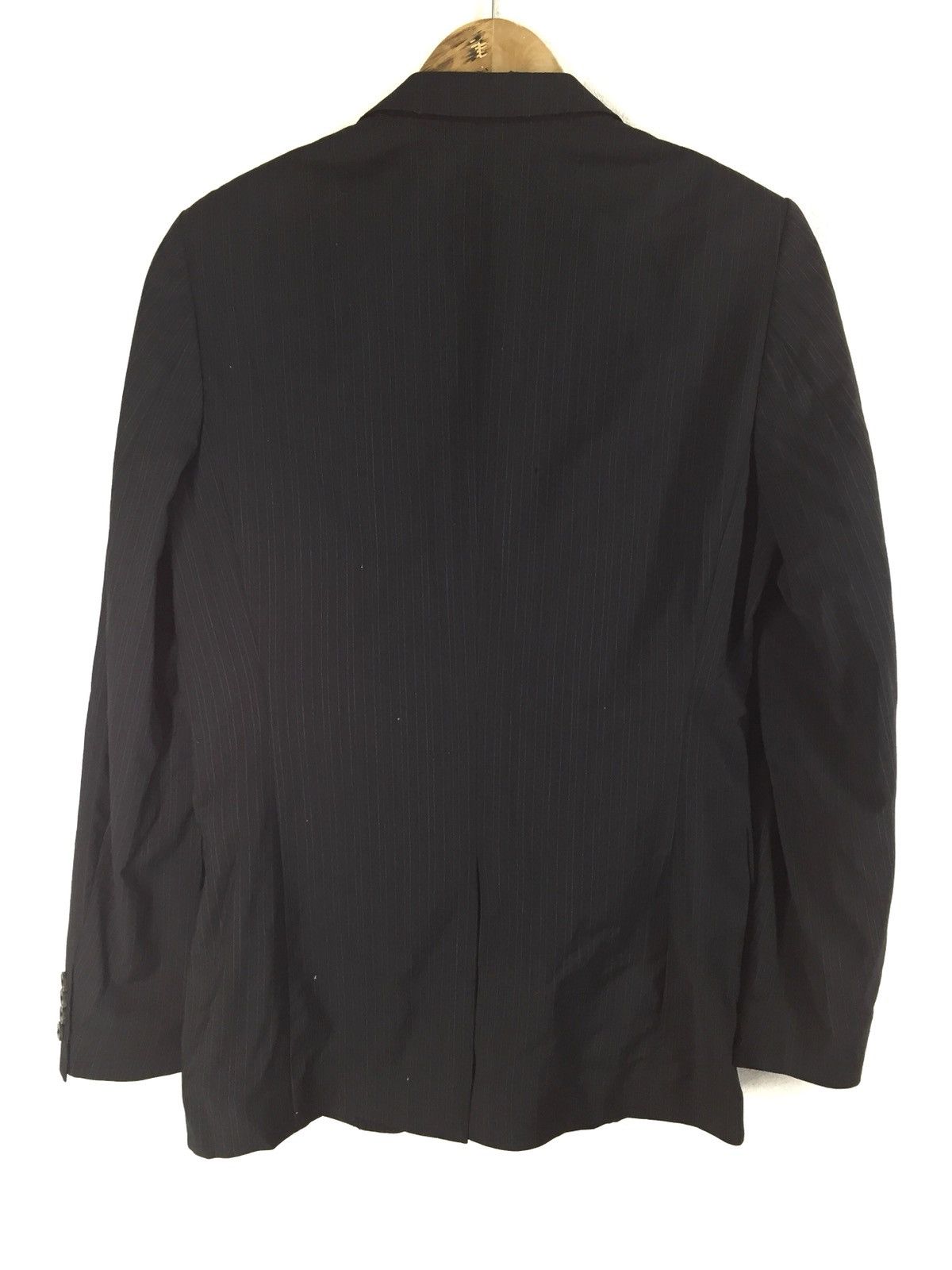 Dries Van Noten Dries Van Noten Navy Blue Wool Coat Size 50S - 11 Thumbnail