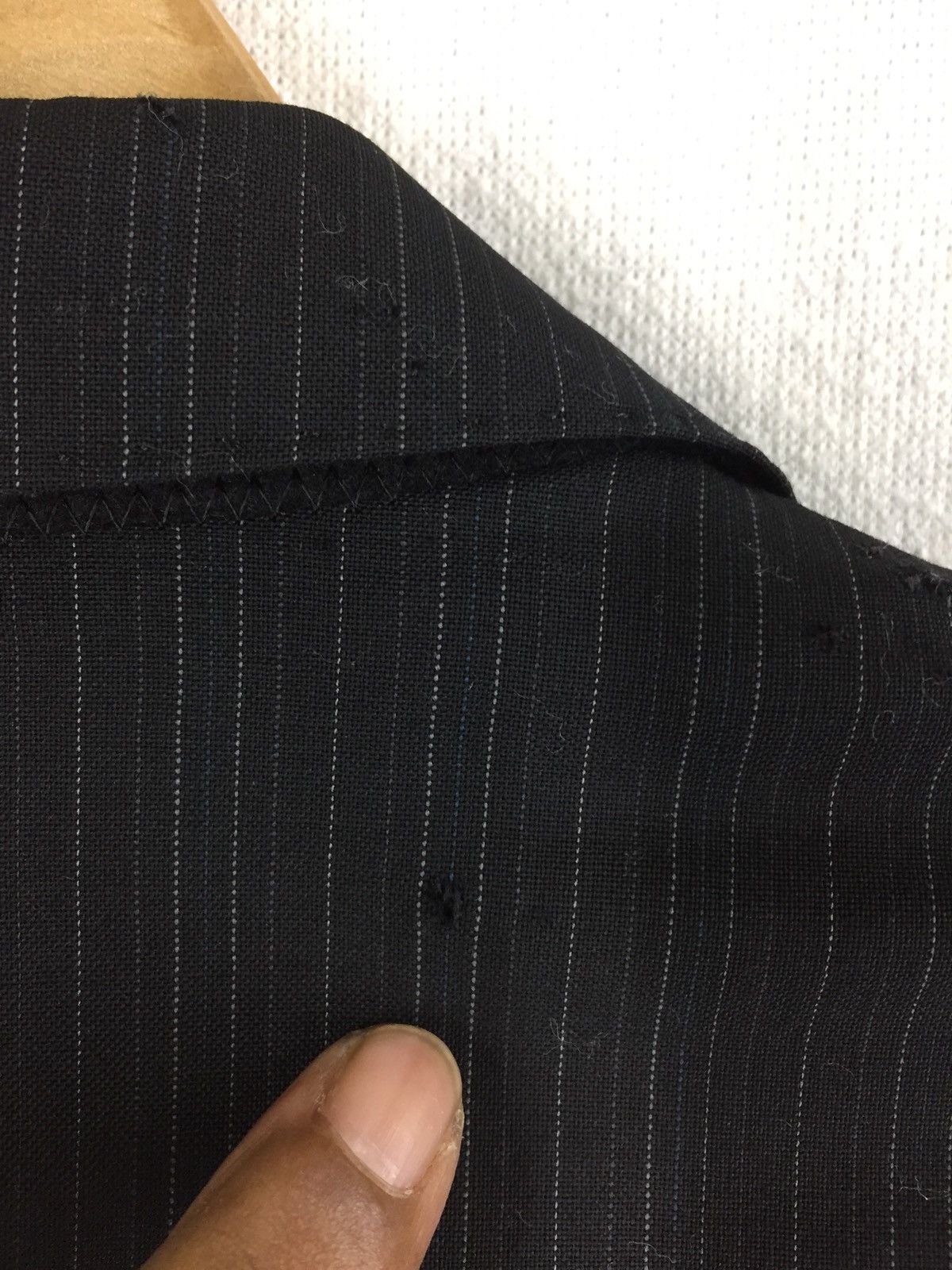 Dries Van Noten Dries Van Noten Navy Blue Wool Coat Size 50S - 7 Thumbnail