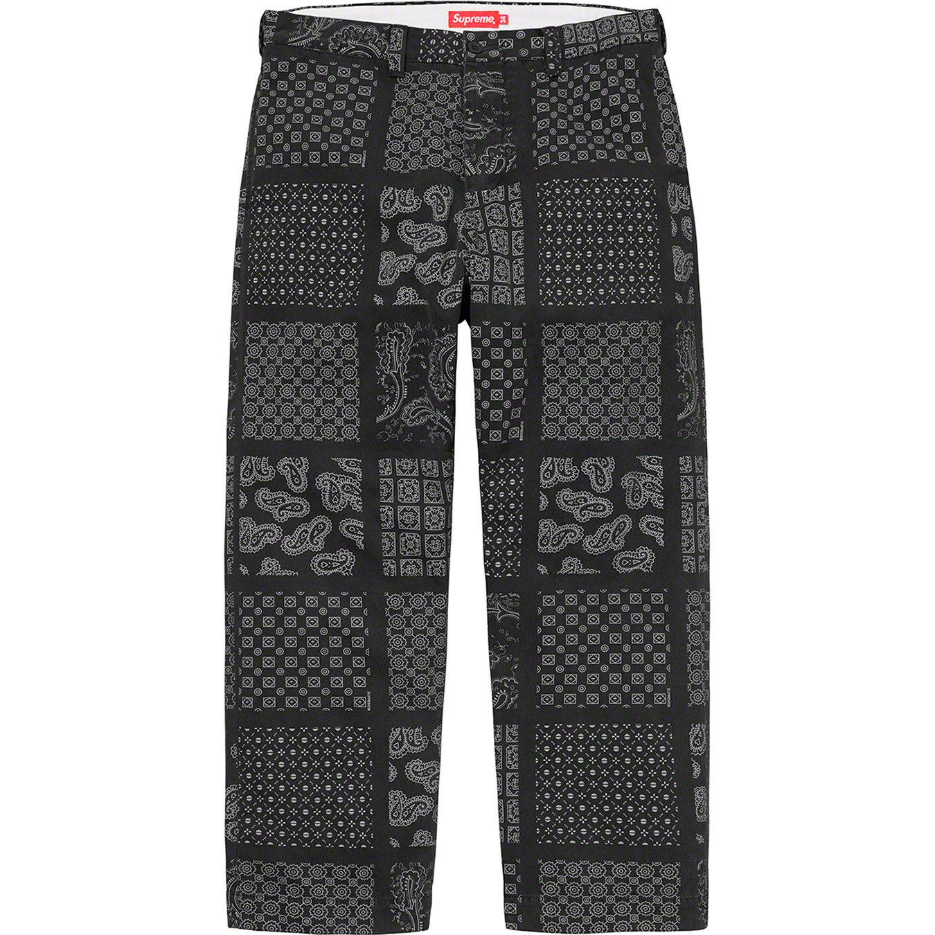 Supreme Supreme Paisley Grid Chino Pant | Grailed