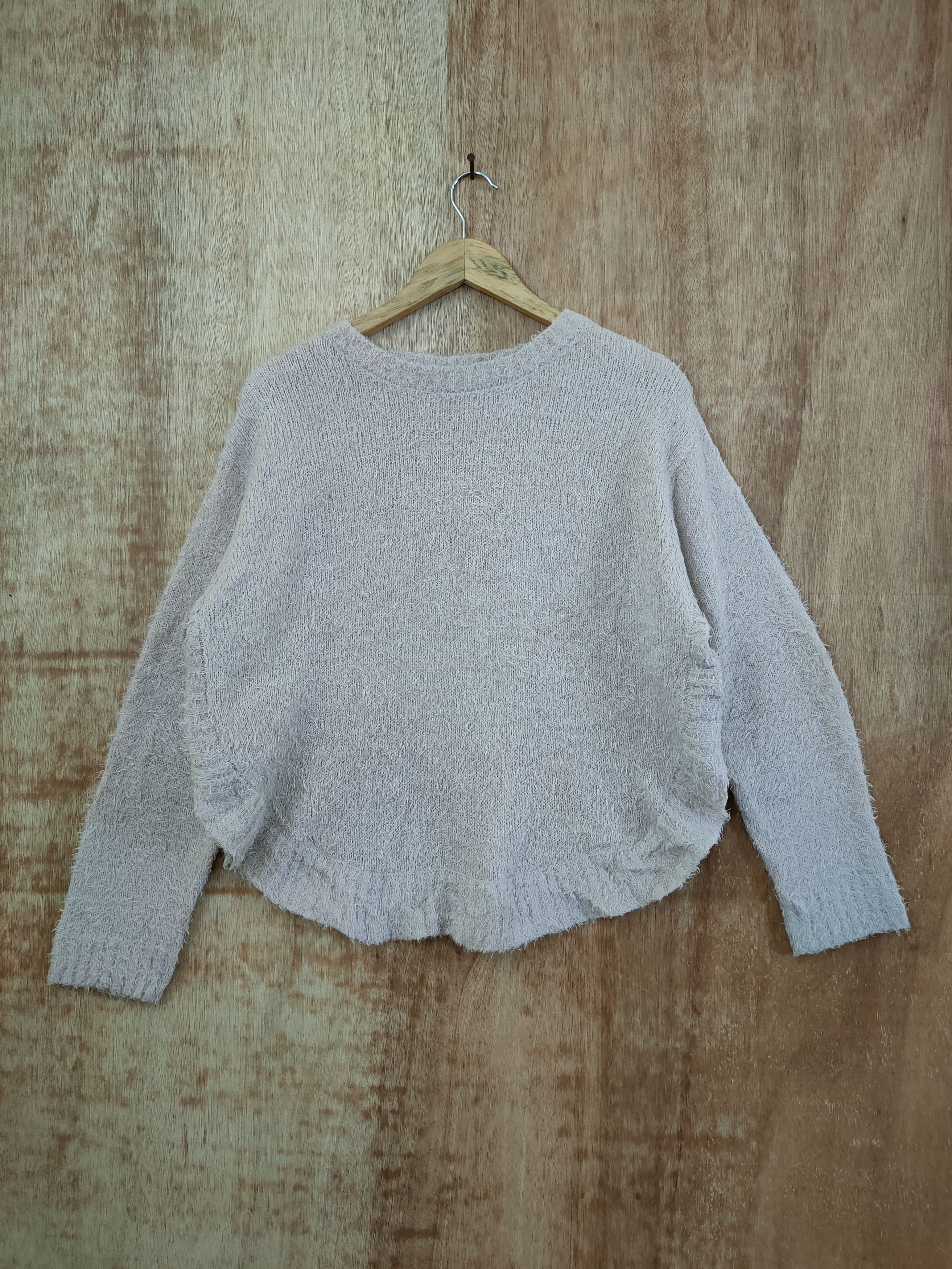 image of Homespun Knitwear As Know As Knitwear Mohair Soft Fur Winter Japan 46-448 in Light Brown (Size Medi