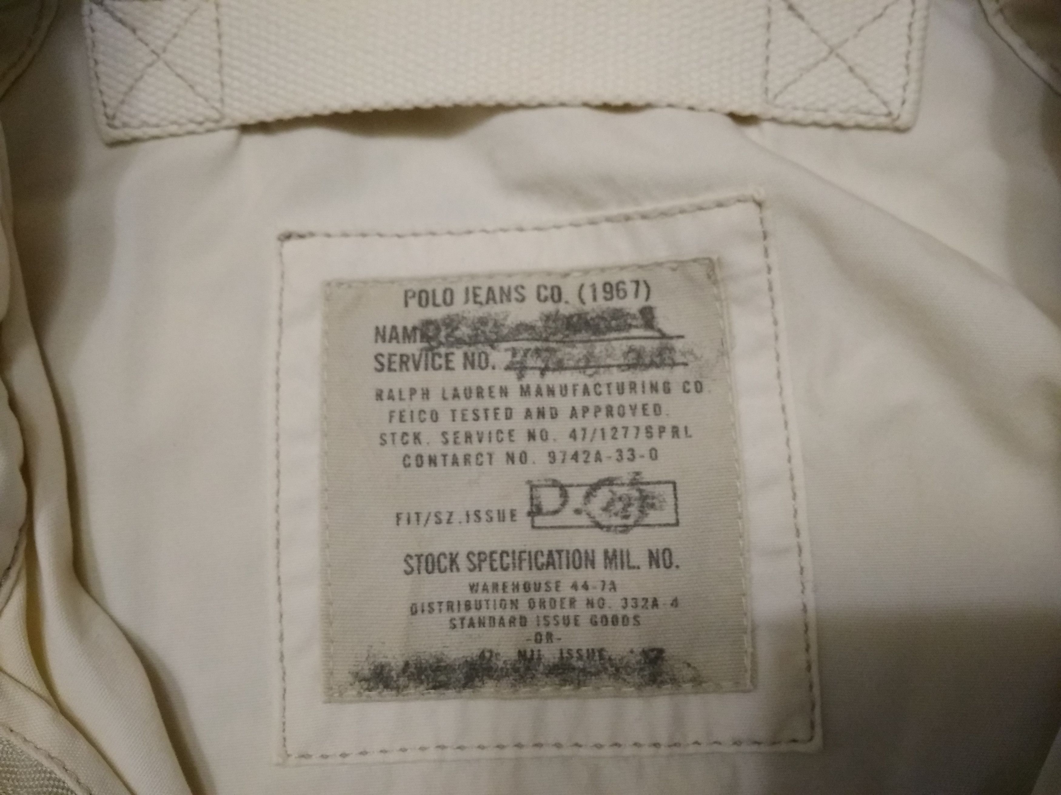 Polo Ralph Lauren × Ralph Lauren × Vintage Polo Jeans Ralph Lauren Men's Millitary Bomber Jacket M Size US M / EU 48-50 / 2 - 3 Thumbnail