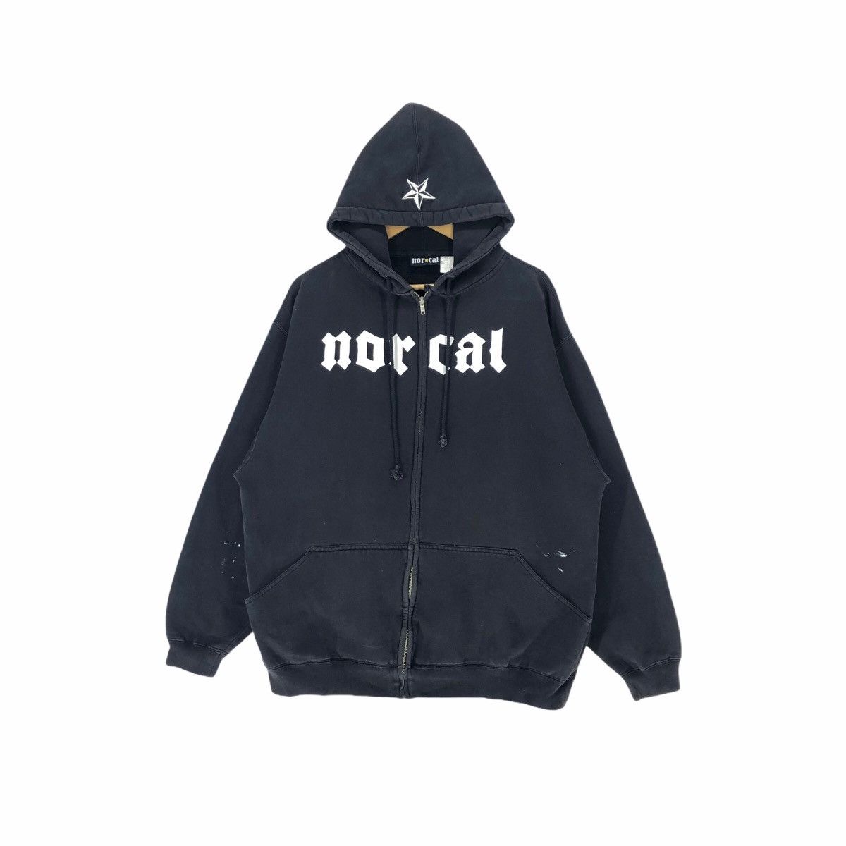 Streetwear Surf Style Norcal Surf Shop Zip Up Hoodie Big Logo Embroidery Grailed