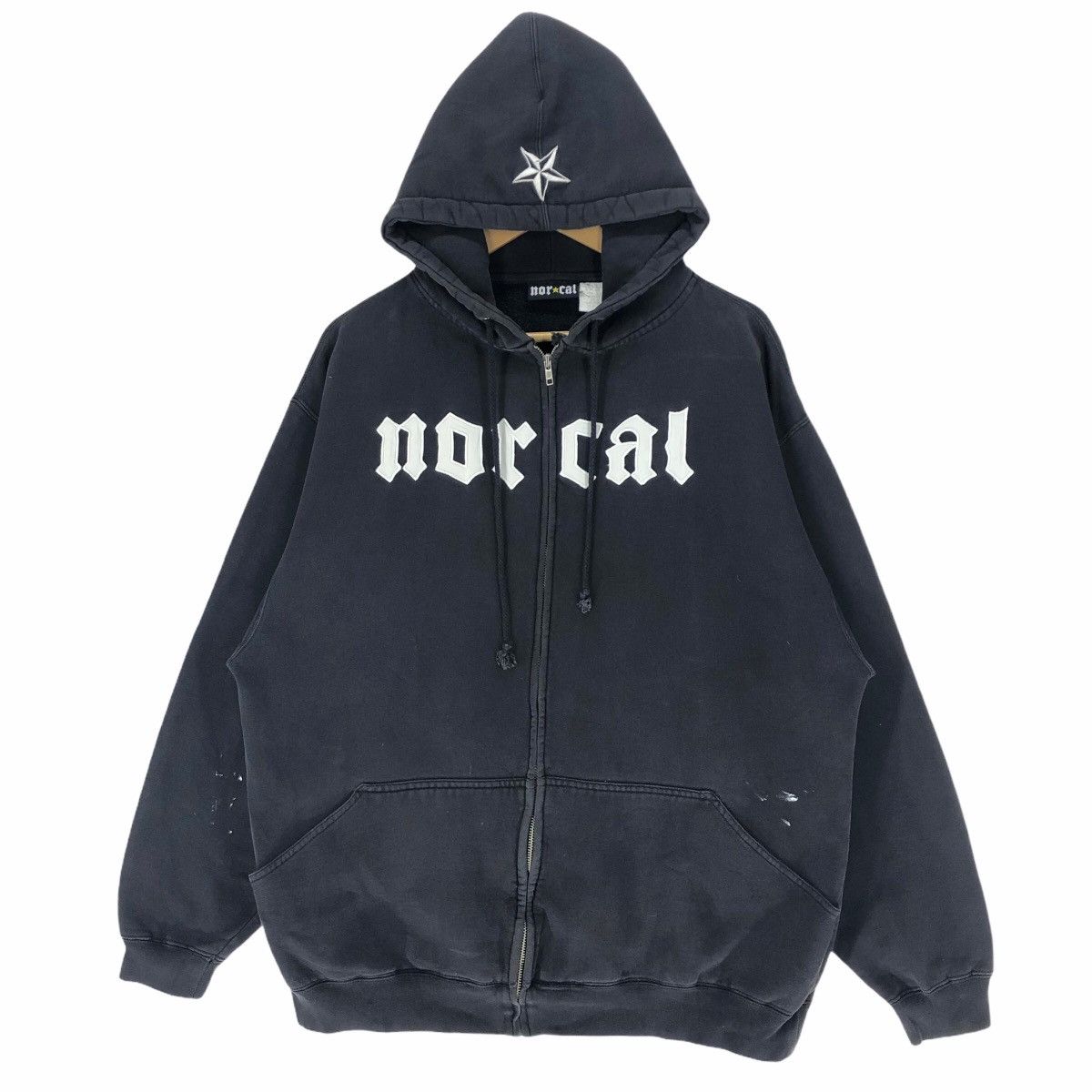 Streetwear Surf Style Norcal Surf Shop Zip Up Hoodie Big Logo Embroidery Grailed