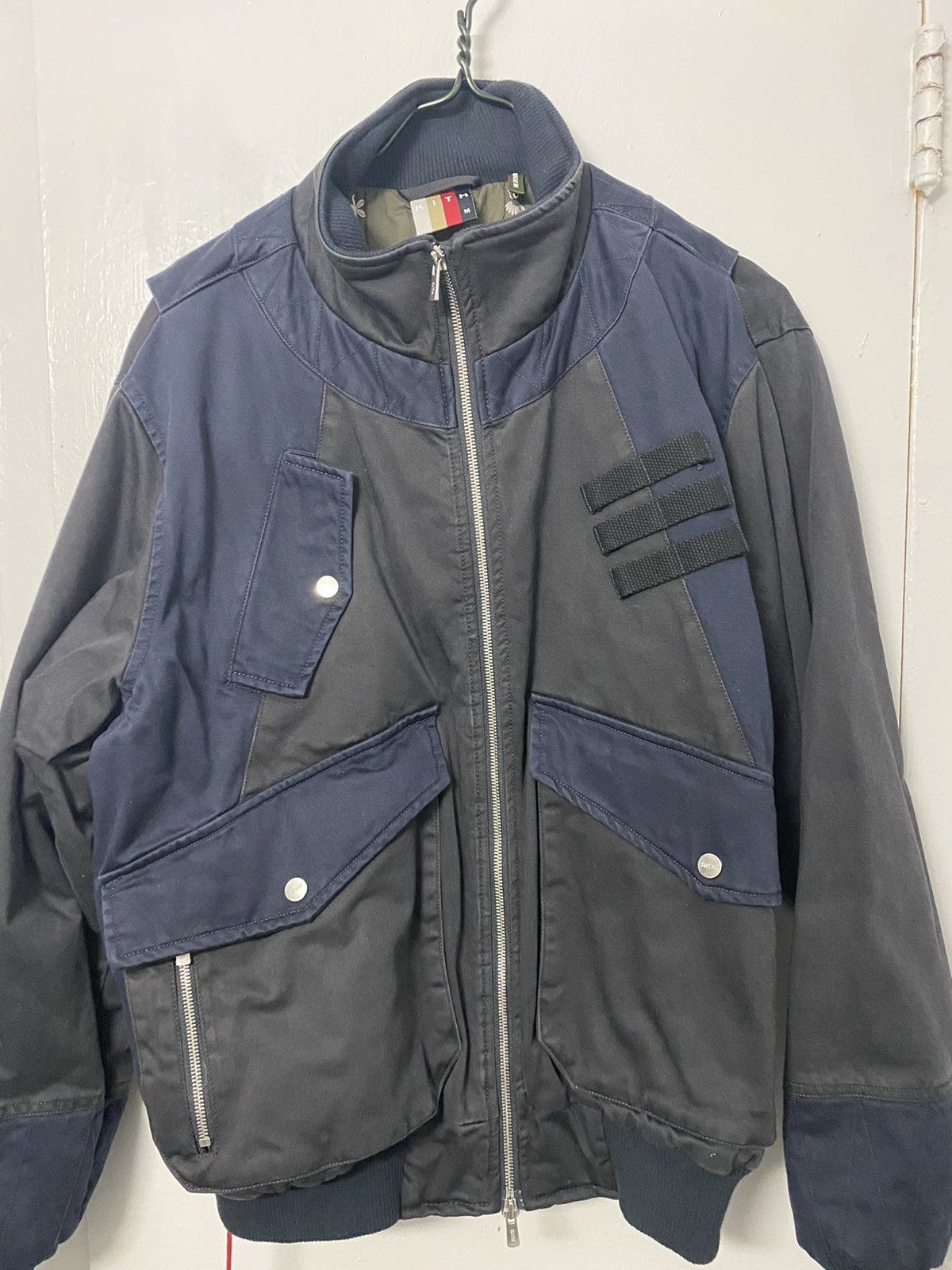 KITH COLORBLOCKED SATEEN BOMBER Sサイズ - フライトジャケット