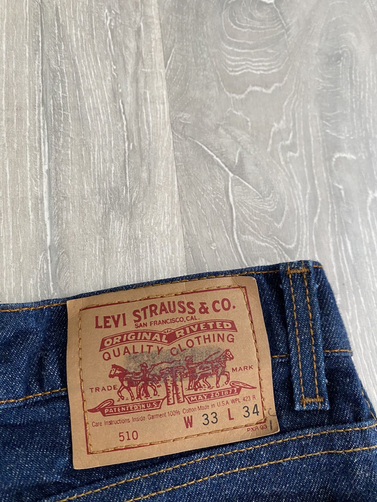 Levi's × Vintage Levi’s 510 vintage navy jeans made in USA denim pants Size US 33 - 3 Thumbnail