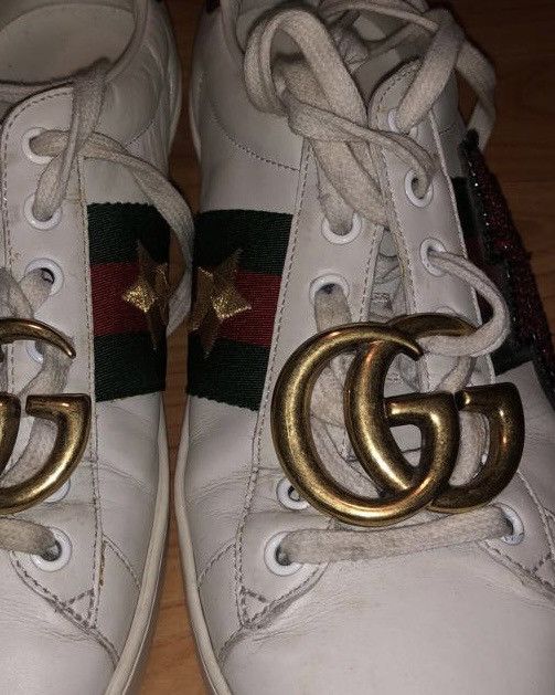 Gucci Pink Lightning Bolt Gucci Ace Size US 9 / EU 42 - 12 Thumbnail