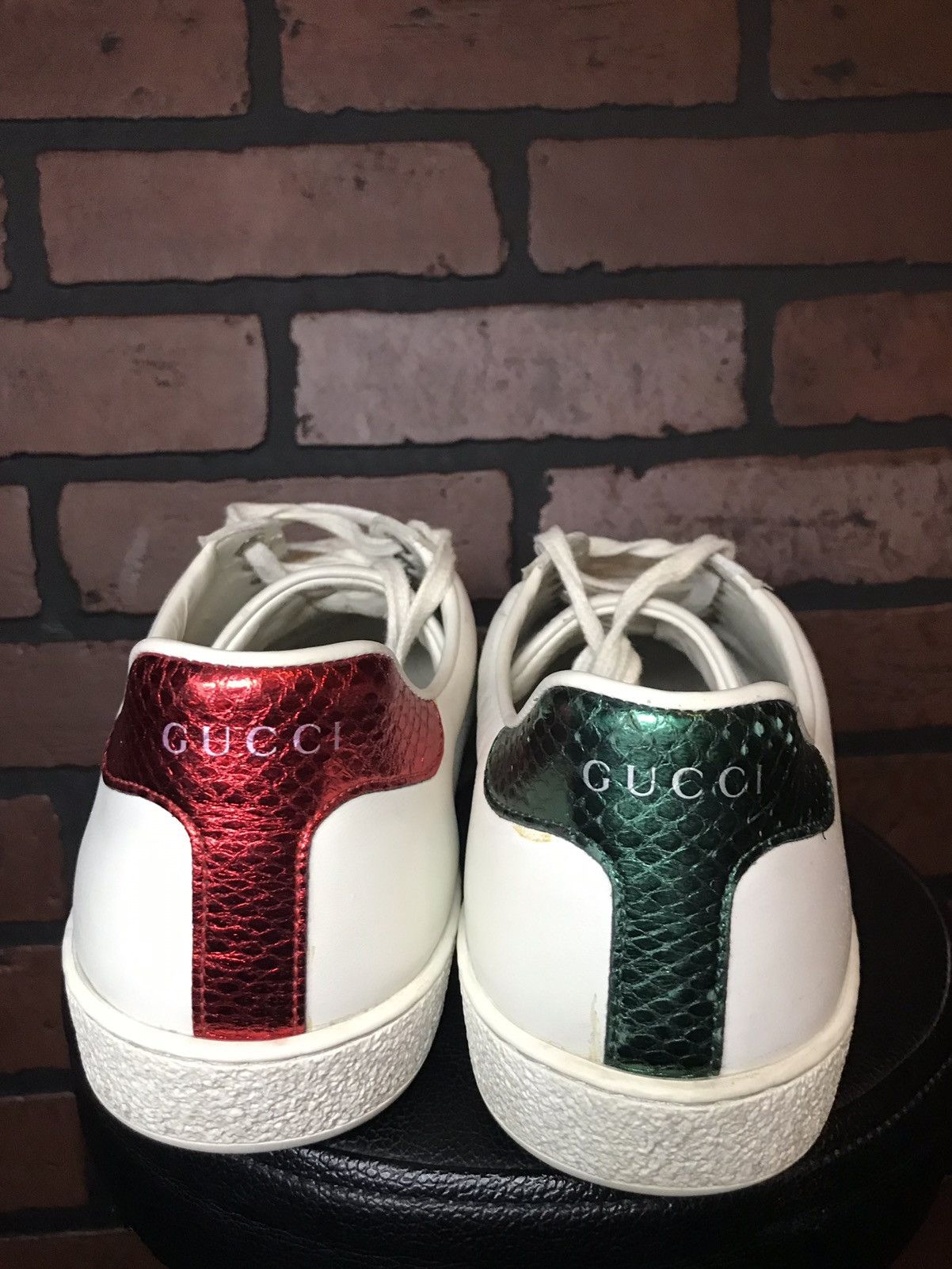 Gucci Pink Lightning Bolt Gucci Ace Size US 9 / EU 42 - 7 Thumbnail