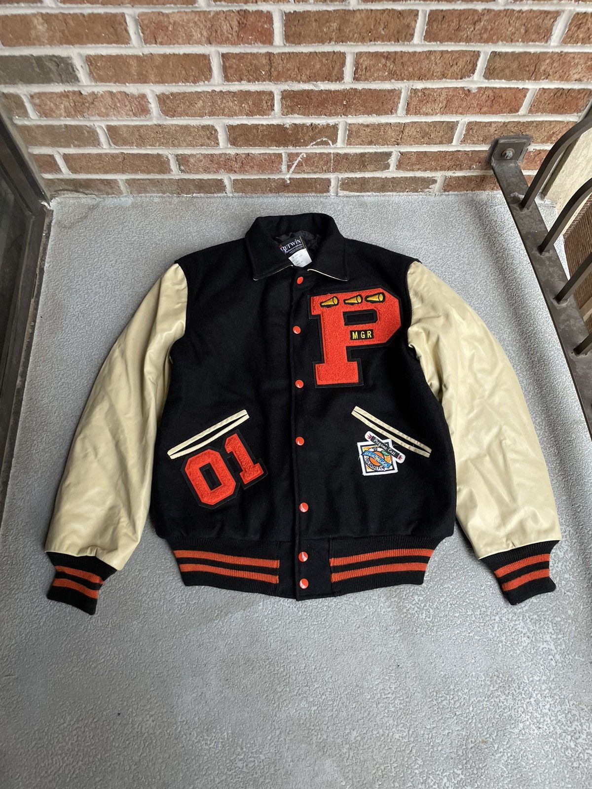 Vintage Vintage Y2K Varsity School Jacket Size US S / EU 44-46 / 1 - 1 Thumbnail