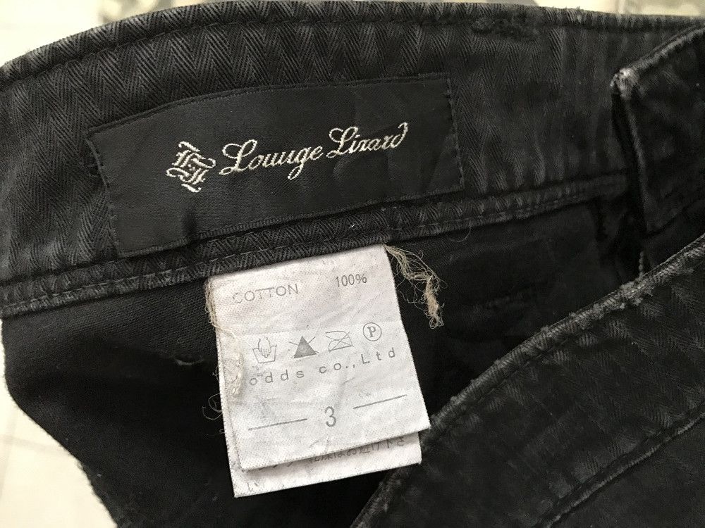 Lounge Lizard Lounge Lizard HBT Stripe Black Cargo Trouser Pant Size US 31 - 12 Thumbnail