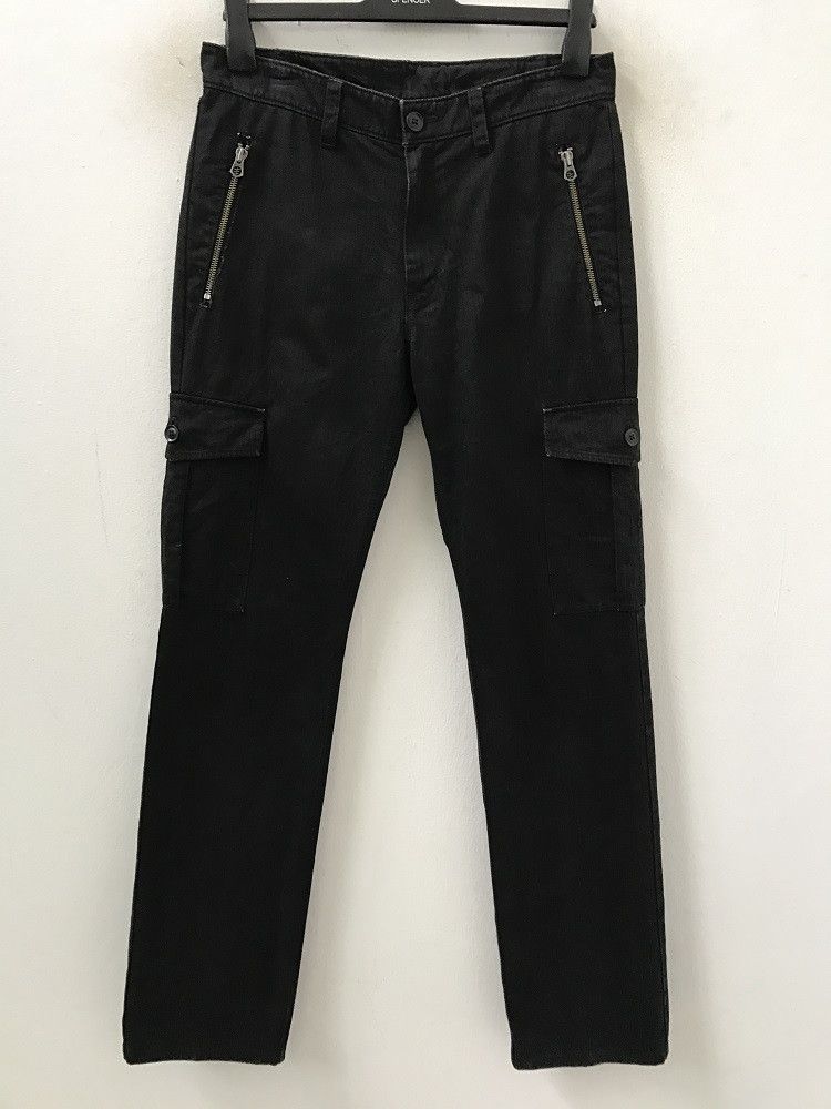 Lounge Lizard Lounge Lizard HBT Stripe Black Cargo Trouser Pant Size US 31 - 1 Thumbnail