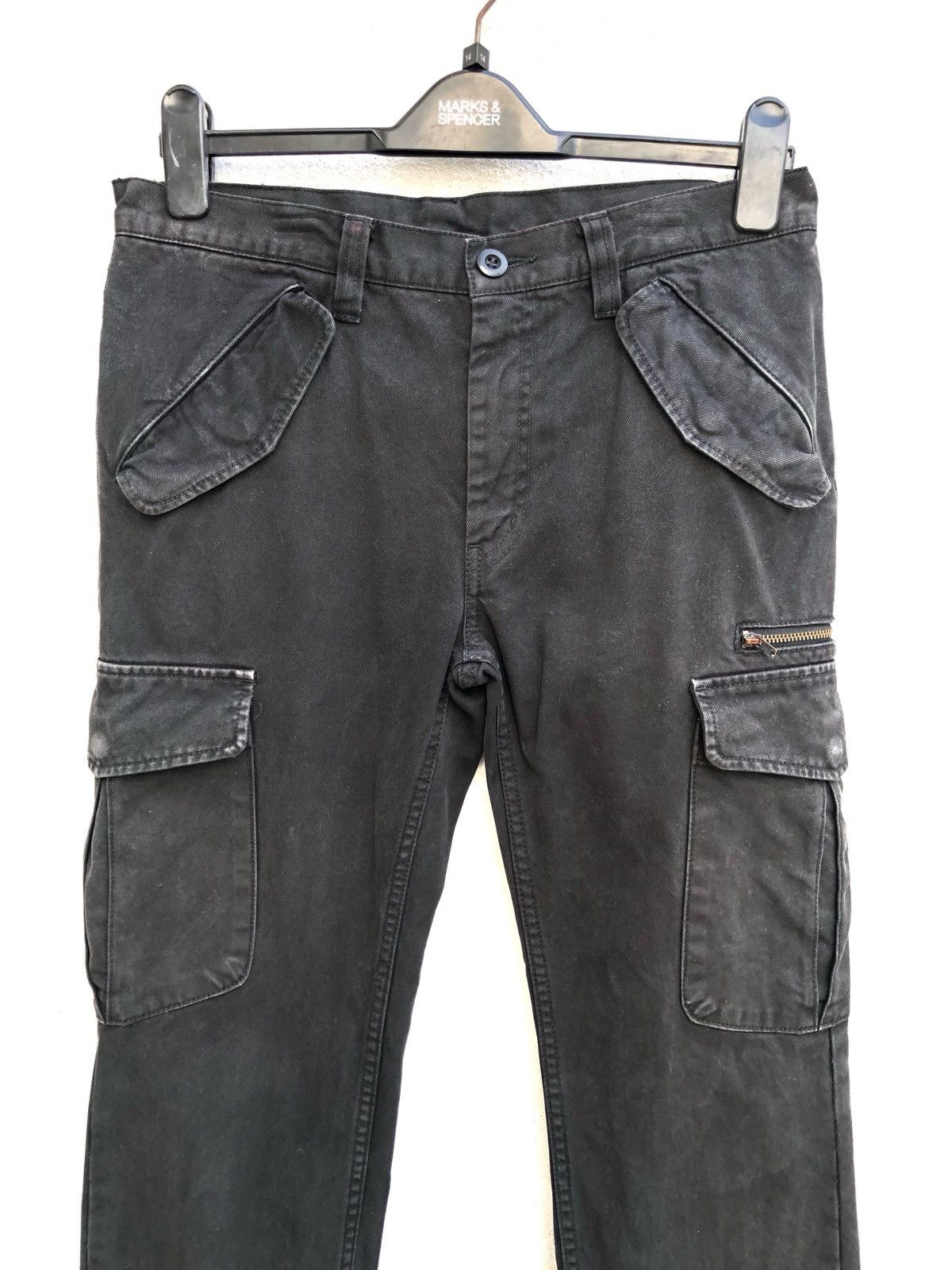 Lounge Lizard Lounge Lizard Made in Japan Black Cargo Zip Hem Size US 30 / EU 46 - 2 Thumbnail