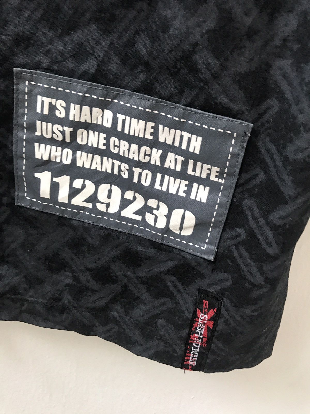 Vintage Japan Brand Slash Number Zipper Punk Light Zip Jacket Size US L / EU 52-54 / 3 - 4 Thumbnail