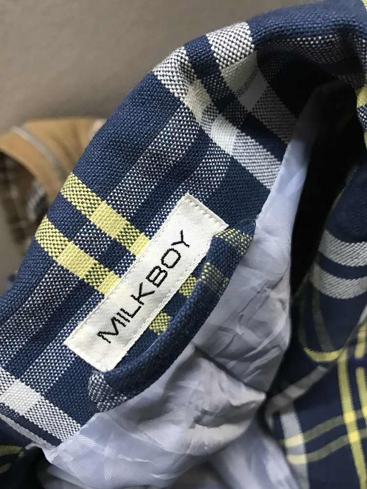 Vintage Vintage MILKBOY Japan Tartan Plaid Button Chore acket Coat Size US L / EU 52-54 / 3 - 20 Thumbnail