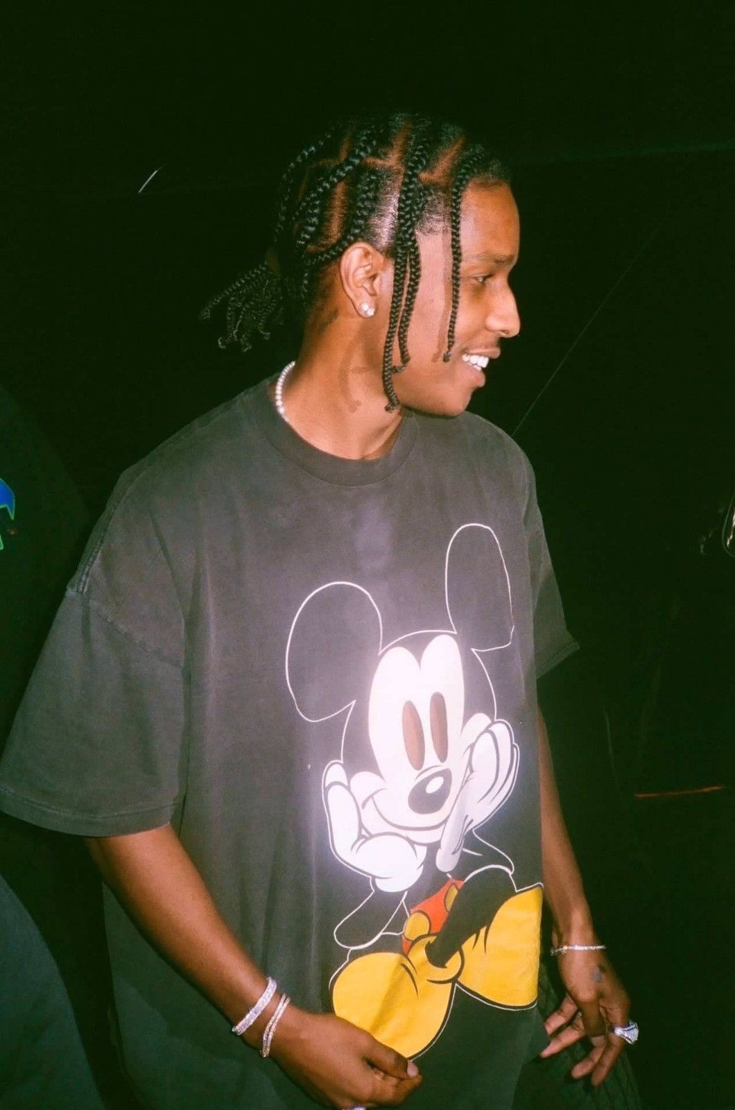 asap着用　super size mickey Disney tシャツ A$AP Rocky × Disney × Vintage Vintage 90s Mickey Mouse ASAP