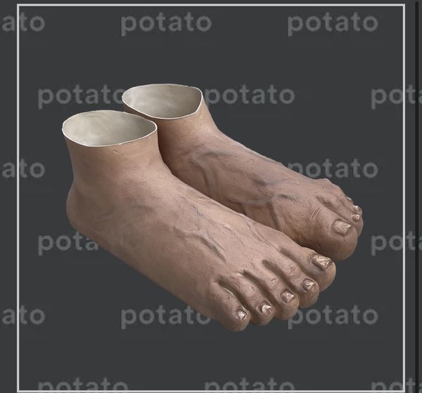 Imran potato caveman slippers