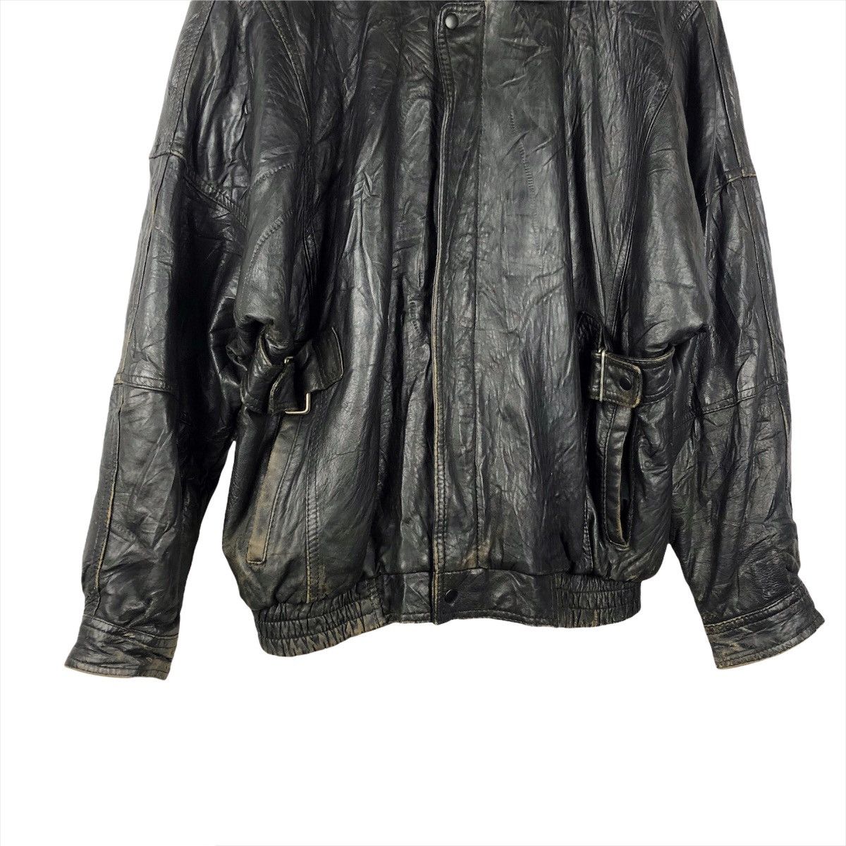 ジャケット・アウター 80s valentino uomo leather blouson Vintage 80s Valentino Uomo Leather Jacket
