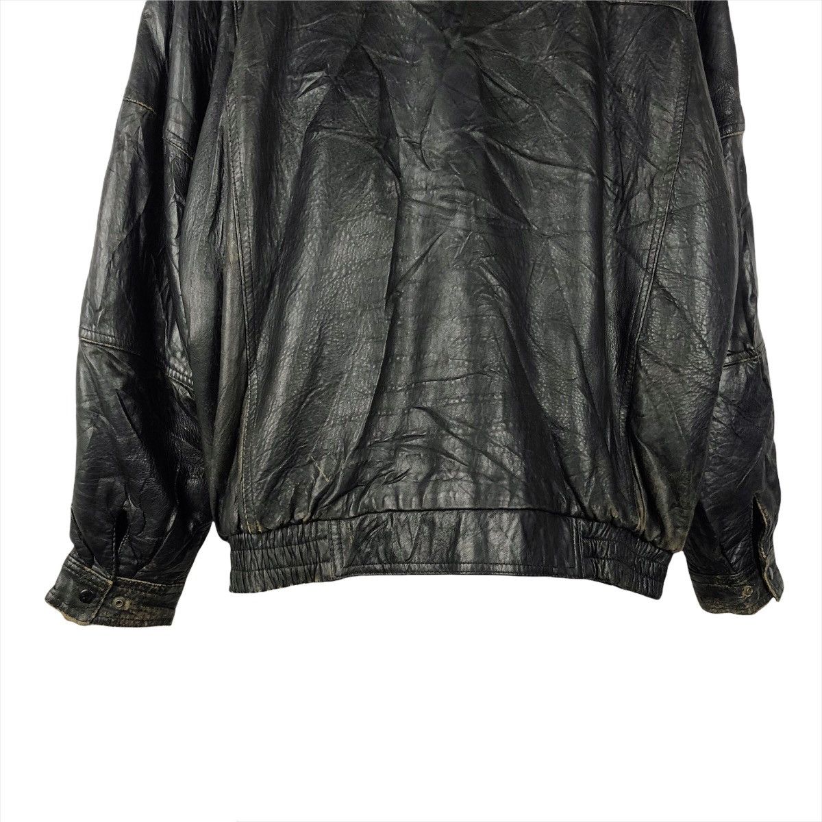 ジャケット・アウター 80s valentino uomo leather blouson Vintage 80s Valentino Uomo Leather Jacket