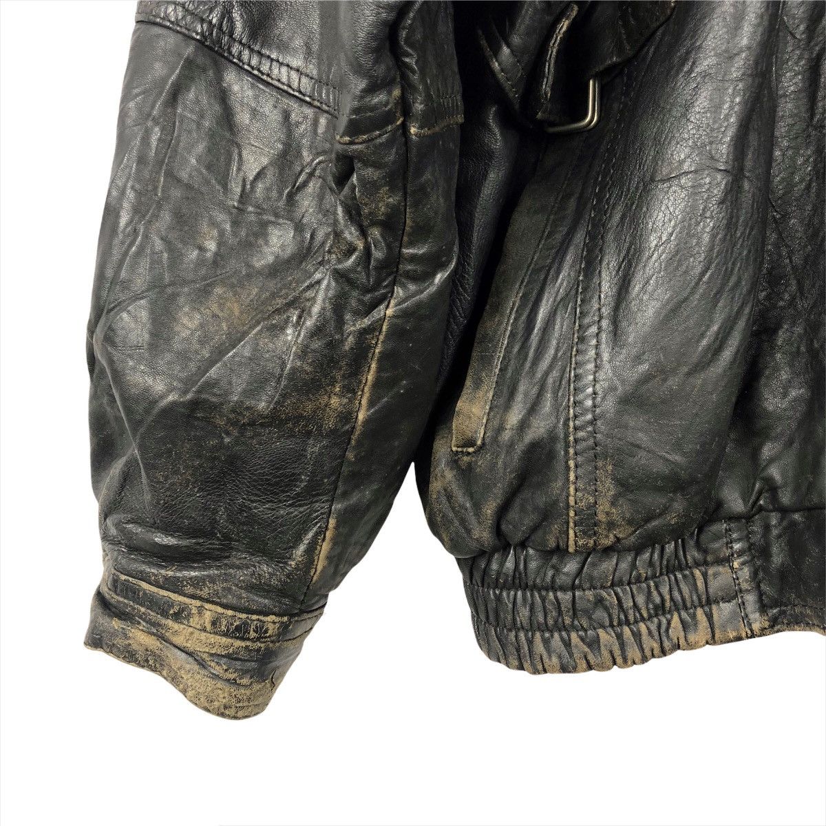 ジャケット・アウター 80s valentino uomo leather blouson Vintage 80s Valentino Uomo Leather Jacket