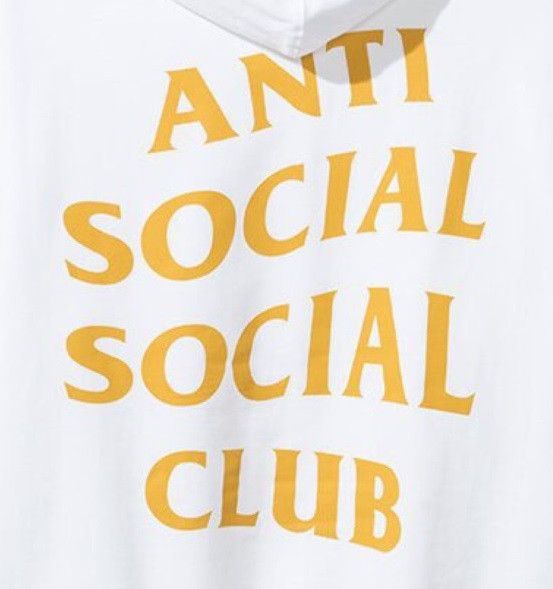 Anti Social Social Club DS Yellow ASSC Moodyz White Hoodie BAPE KITH VLONE FTP FOG Size US L / EU 52-54 / 3 - 3 Thumbnail