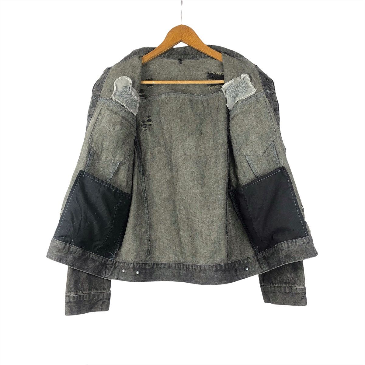 In The Attic In The Attic 🇯🇵 Distressed Detachable Sleeve Denim Jacket Size US M / EU 48-50 / 2 - 9 Thumbnail