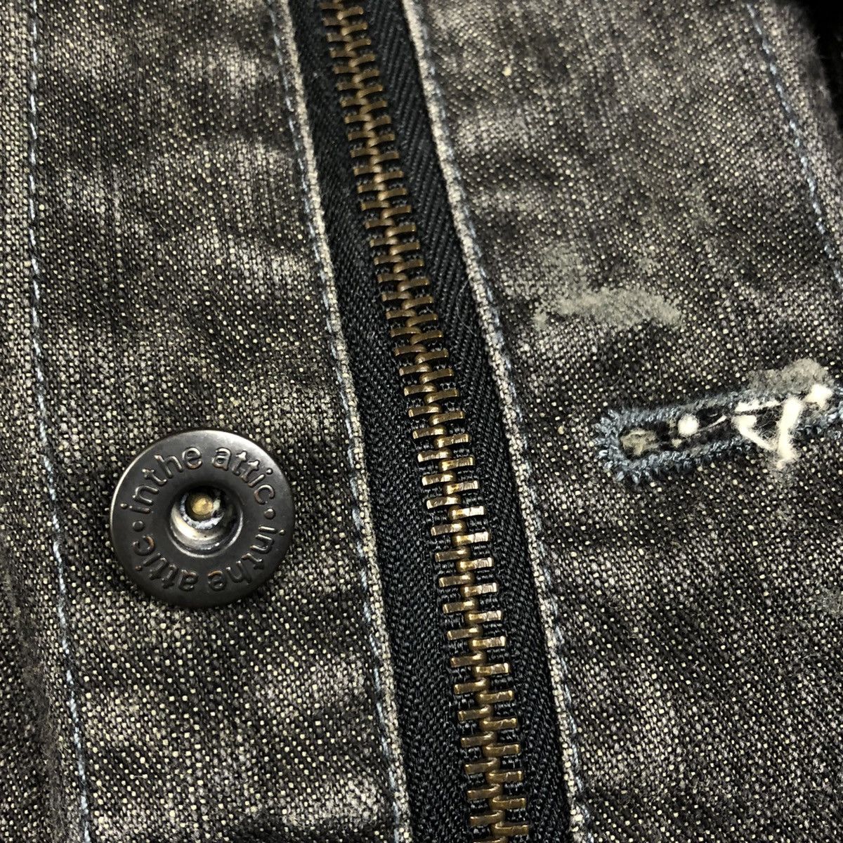 In The Attic In The Attic 🇯🇵 Distressed Detachable Sleeve Denim Jacket Size US M / EU 48-50 / 2 - 16 Thumbnail