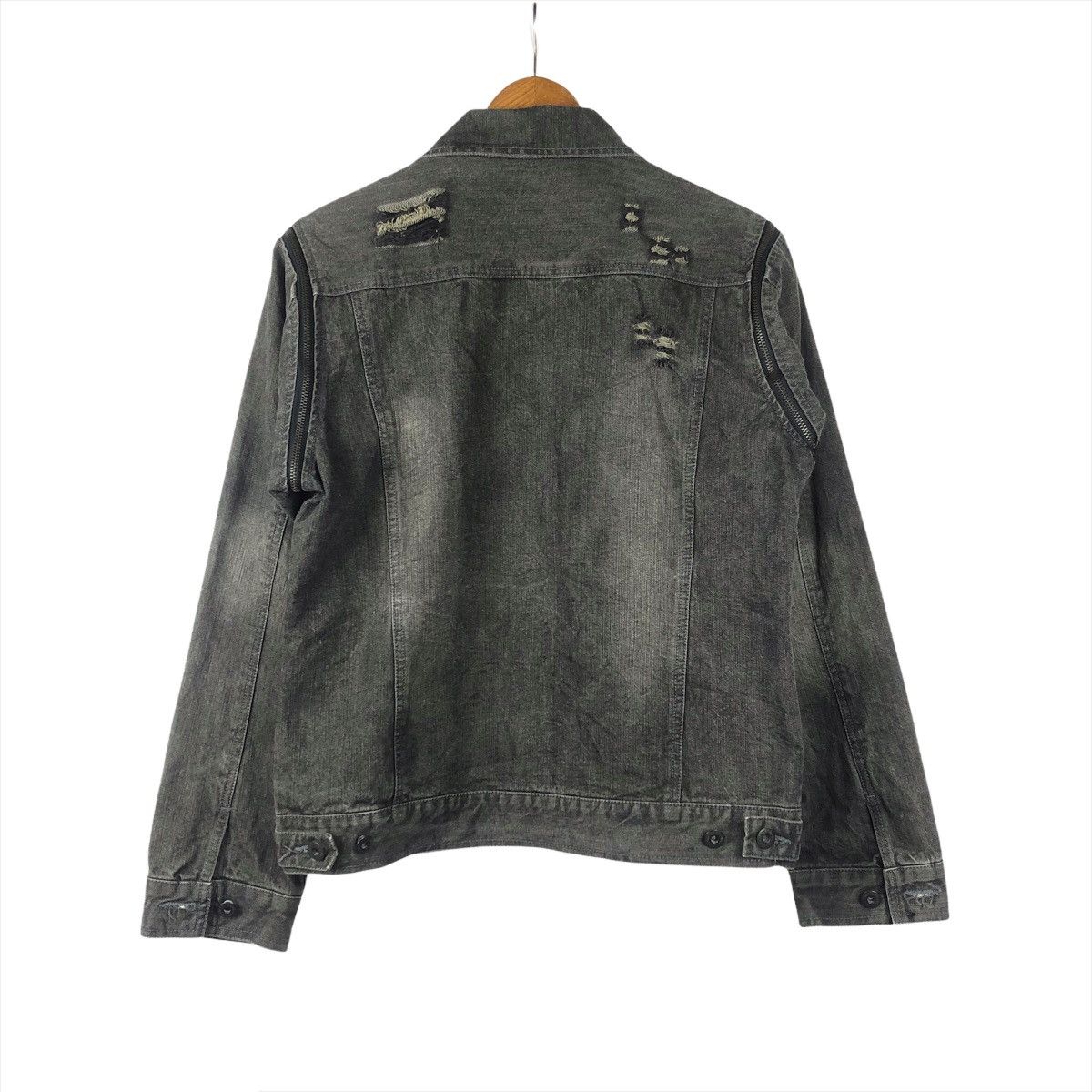In The Attic In The Attic 🇯🇵 Distressed Detachable Sleeve Denim Jacket Size US M / EU 48-50 / 2 - 4 Thumbnail
