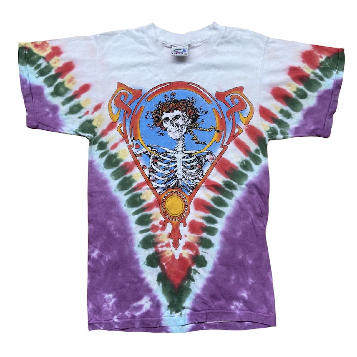 Vintage Grateful Dead Skull And Rose Tiedye T-shirt | Grailed