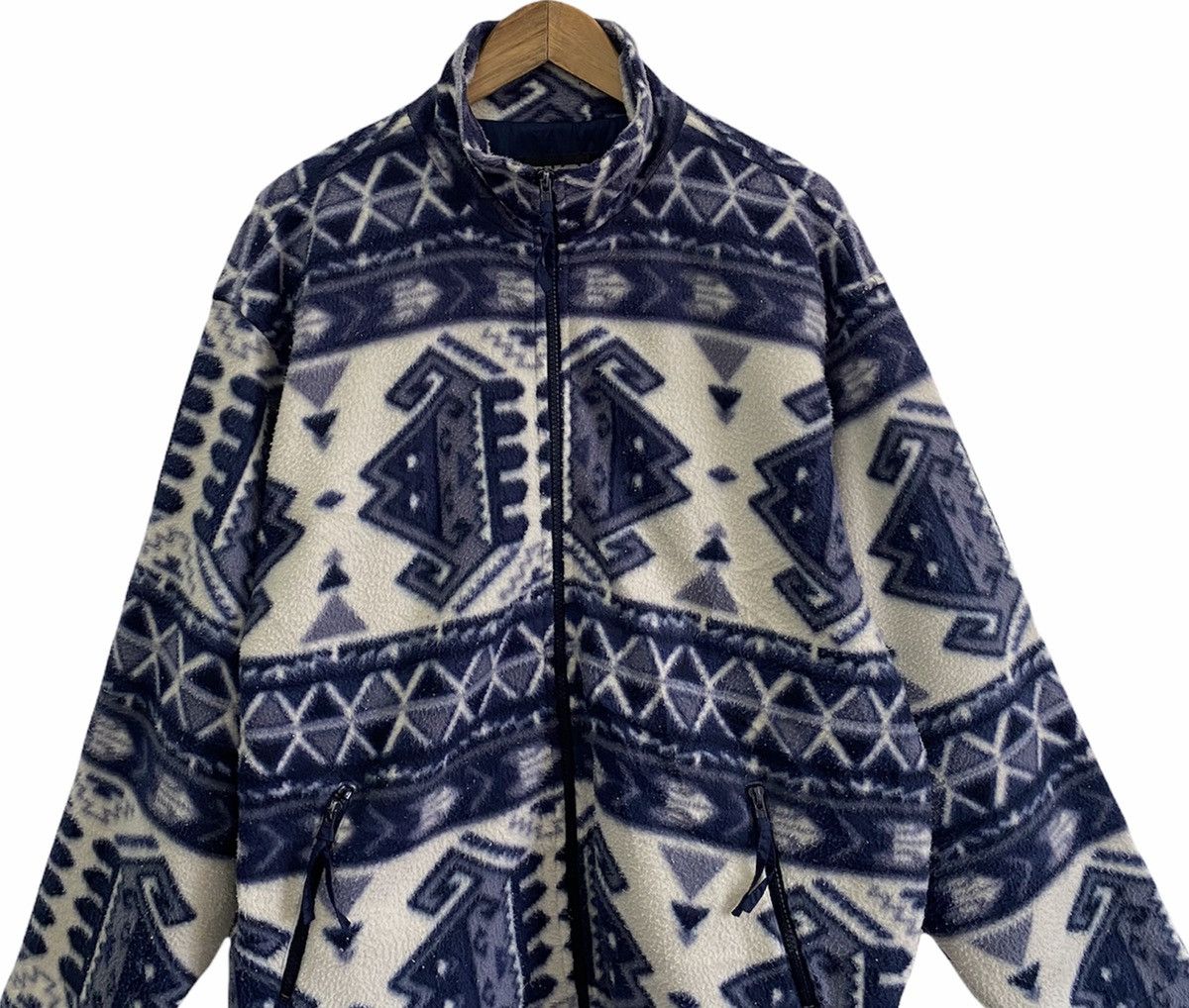 If Six Was Nine 🇯🇵Vintage Trunk Mohair Fleece Native Navajo Jacket Size US XL / EU 56 / 4 - 5 Thumbnail