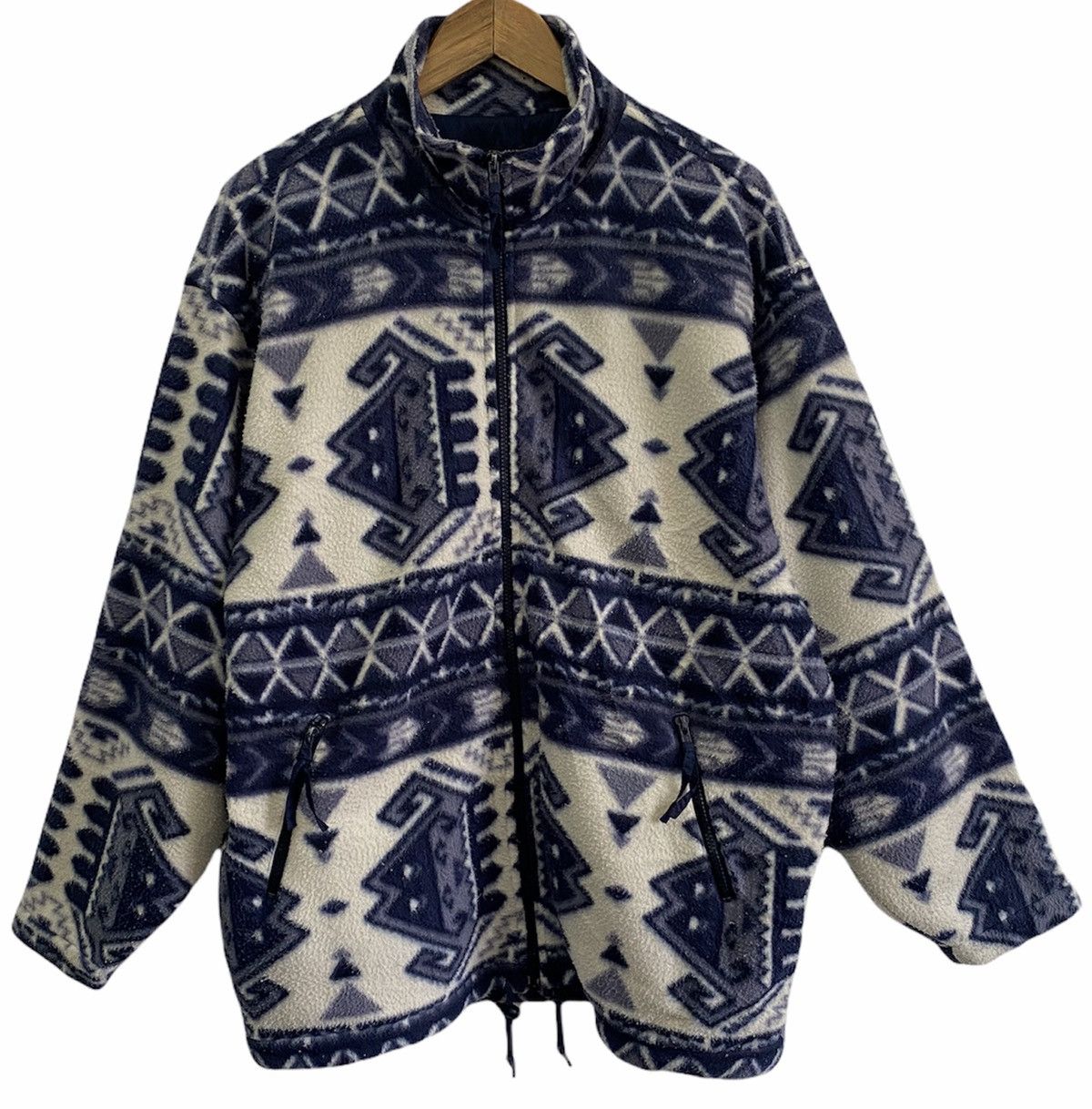 If Six Was Nine 🇯🇵Vintage Trunk Mohair Fleece Native Navajo Jacket Size US XL / EU 56 / 4 - 7 Thumbnail