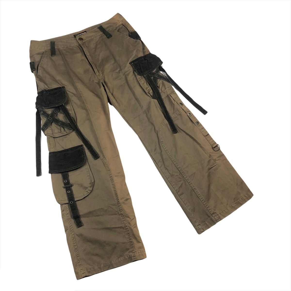 Japanese Brand Bang Bang 🔫 Tactical Bondage Cargo Pants Size US 37 - 3 Thumbnail