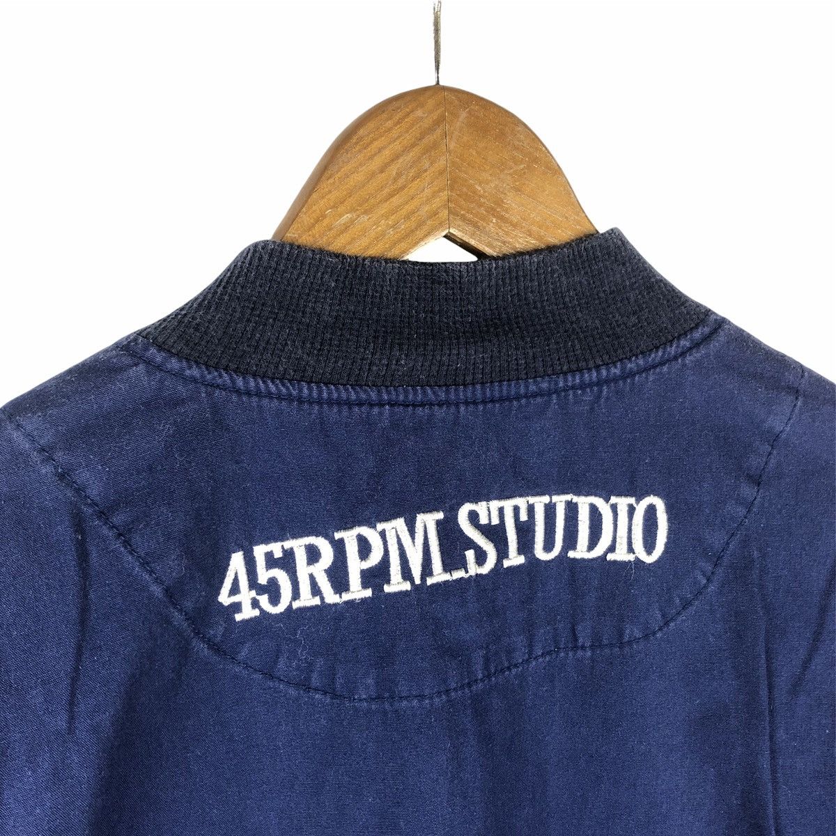 45rpm × Indigo × Japanese Brand 45rpm 🇯🇵 Light Bomber Jacket Size US S / EU 44-46 / 1 - 1 Thumbnail